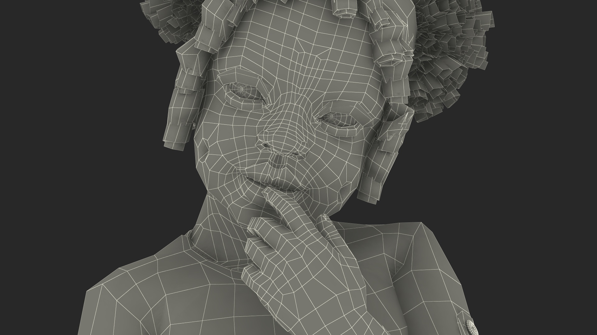 3D model Black Girl Child Everyday Style Standing