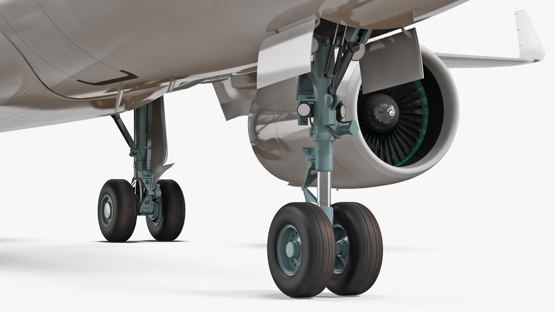 Airbus A220 100 Simple Interior Generic 3D model