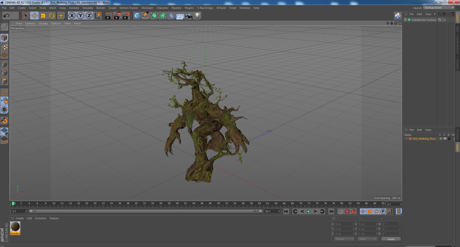 3D Ent Walking Pose