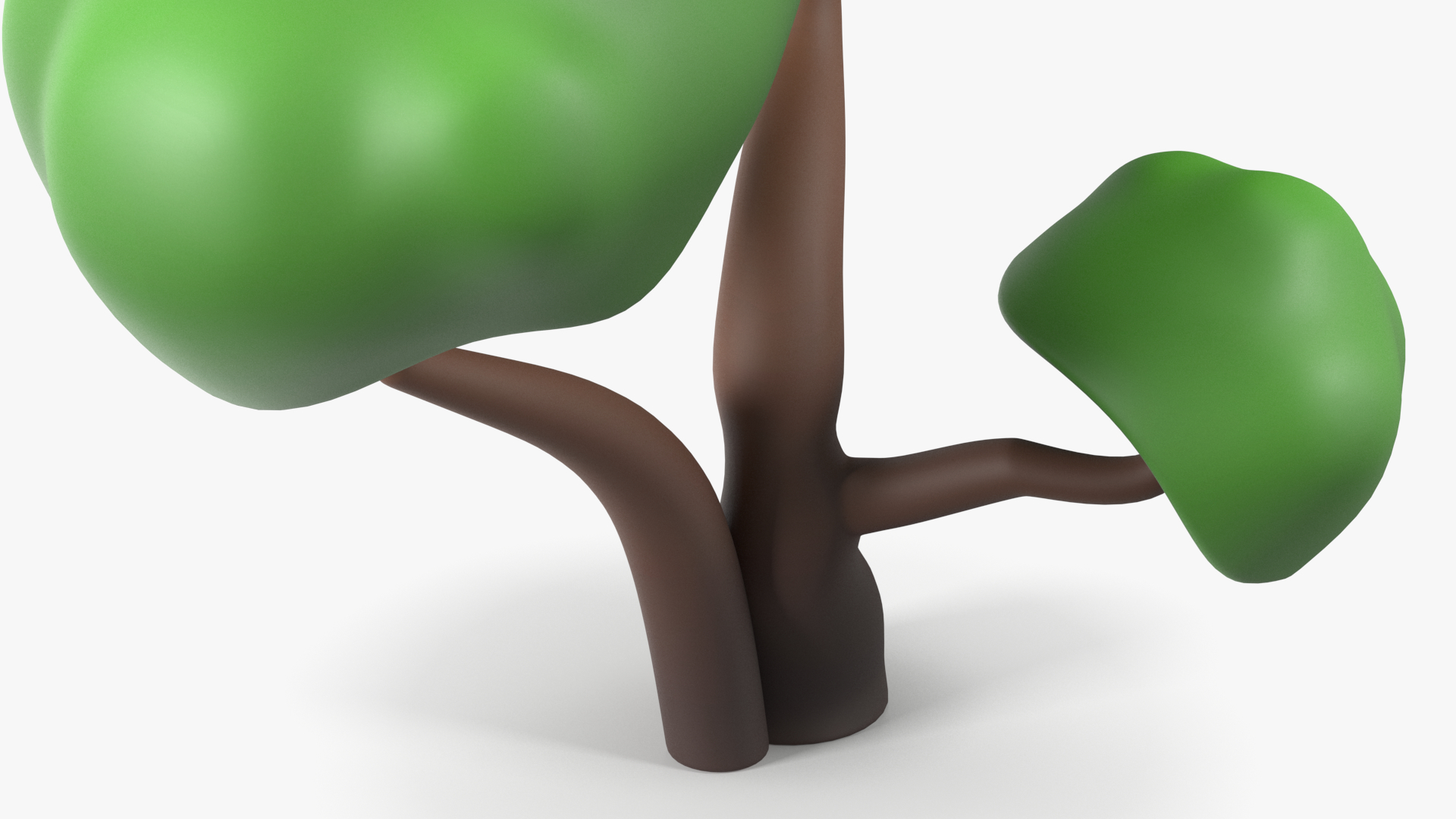 3D model Cartoon Double Tree Simple Coloring