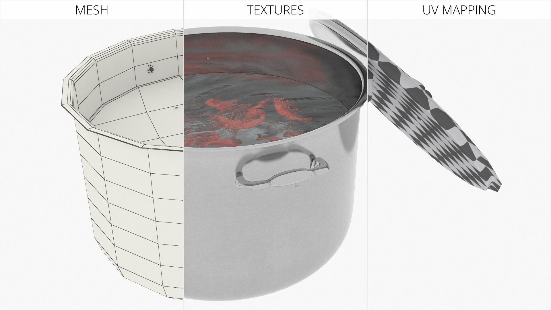 Boiled Shrimp in Stainless Steel Stockpot, view 11