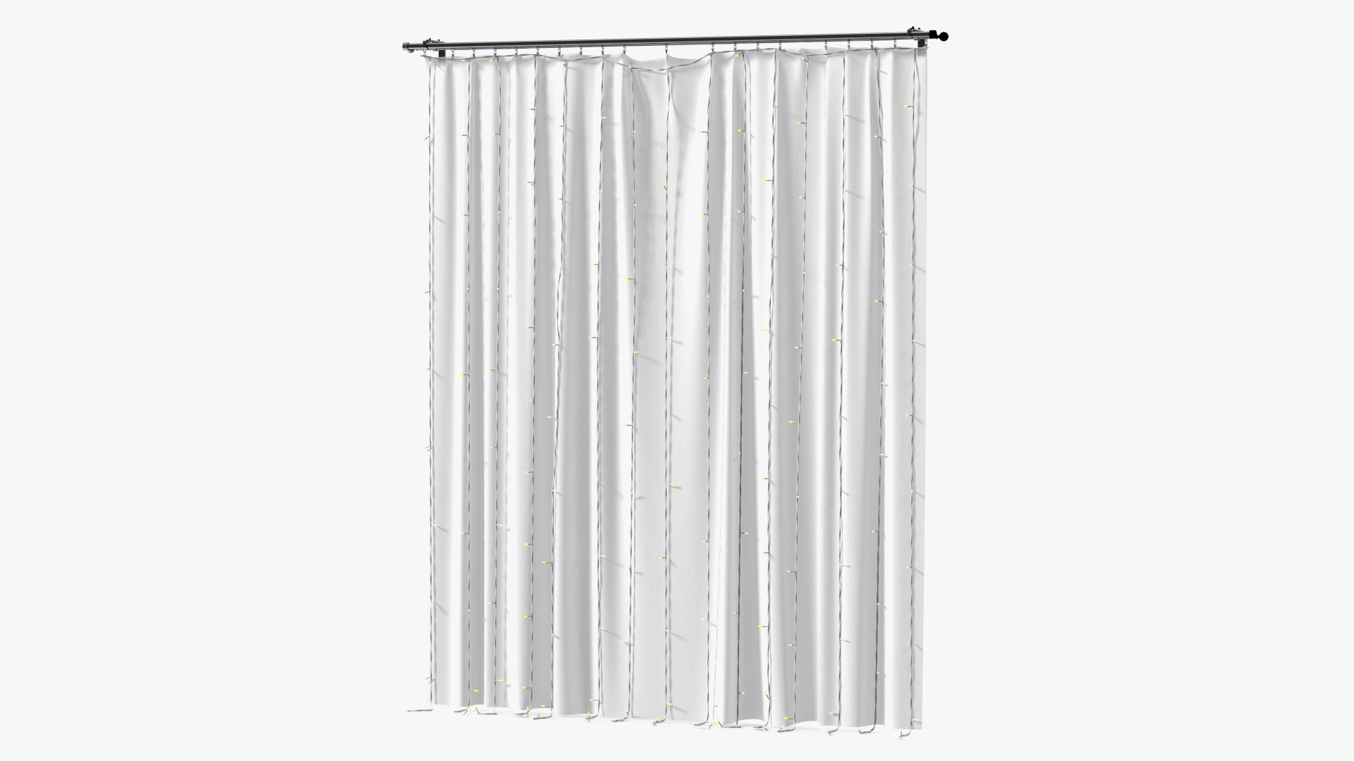 3D LED Curtain Garland Yellow
