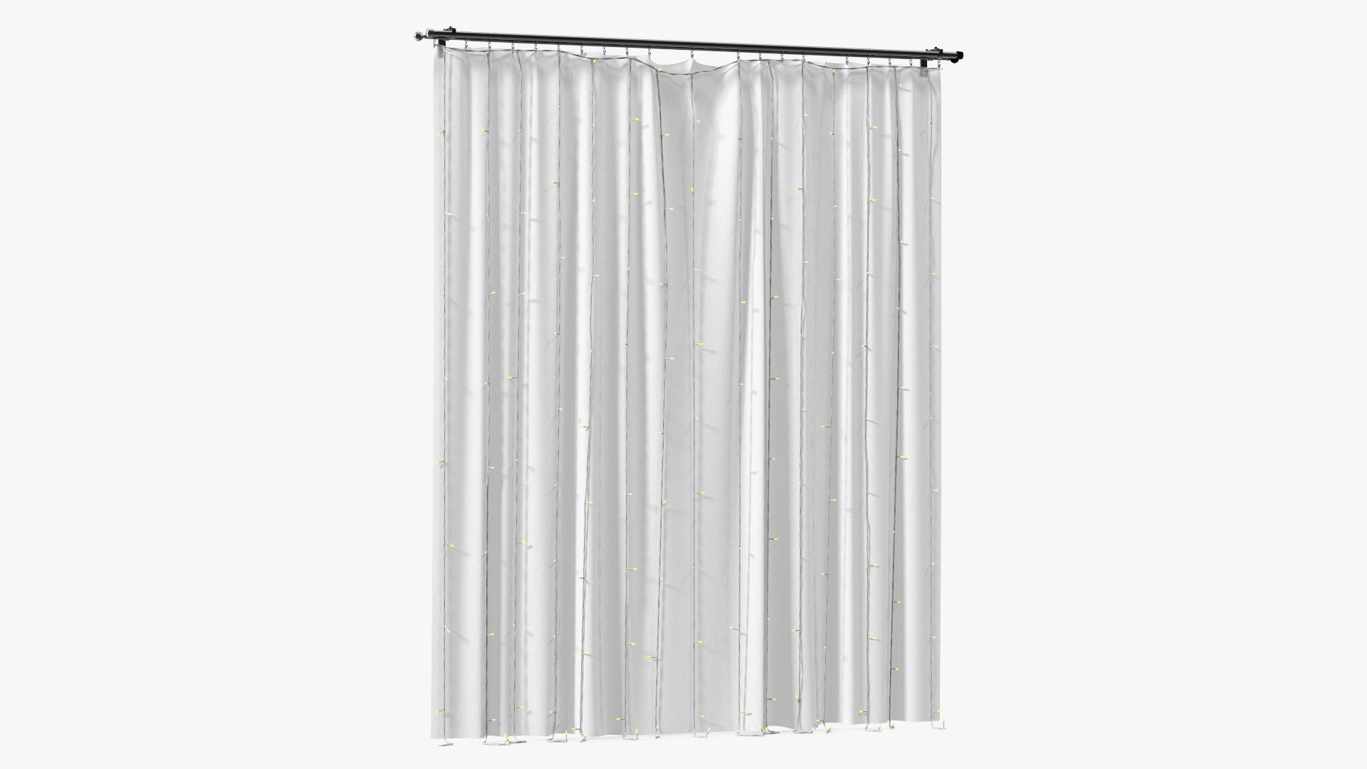 3D LED Curtain Garland Yellow