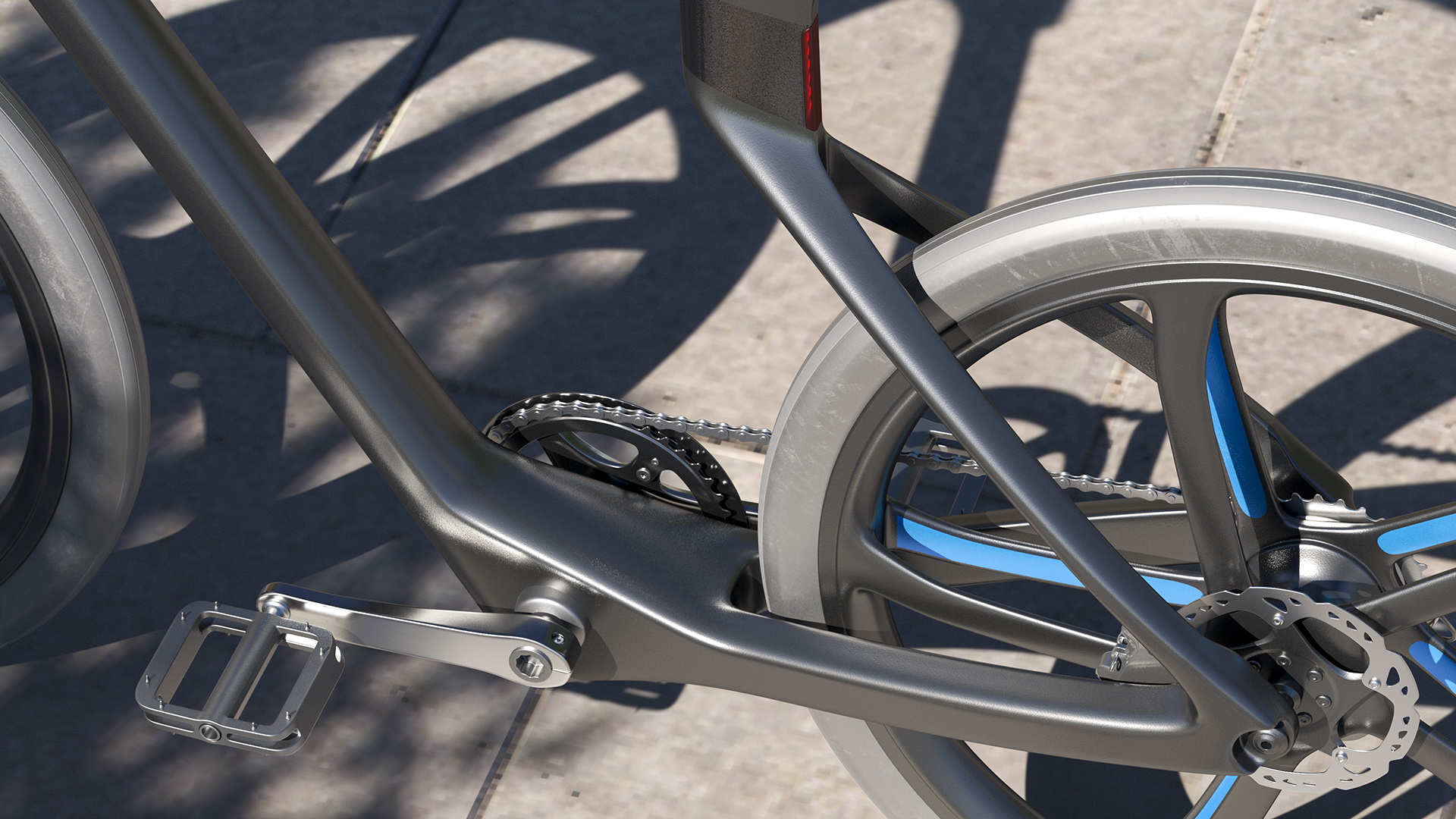 3D Carbon Electric Road Bicycle model