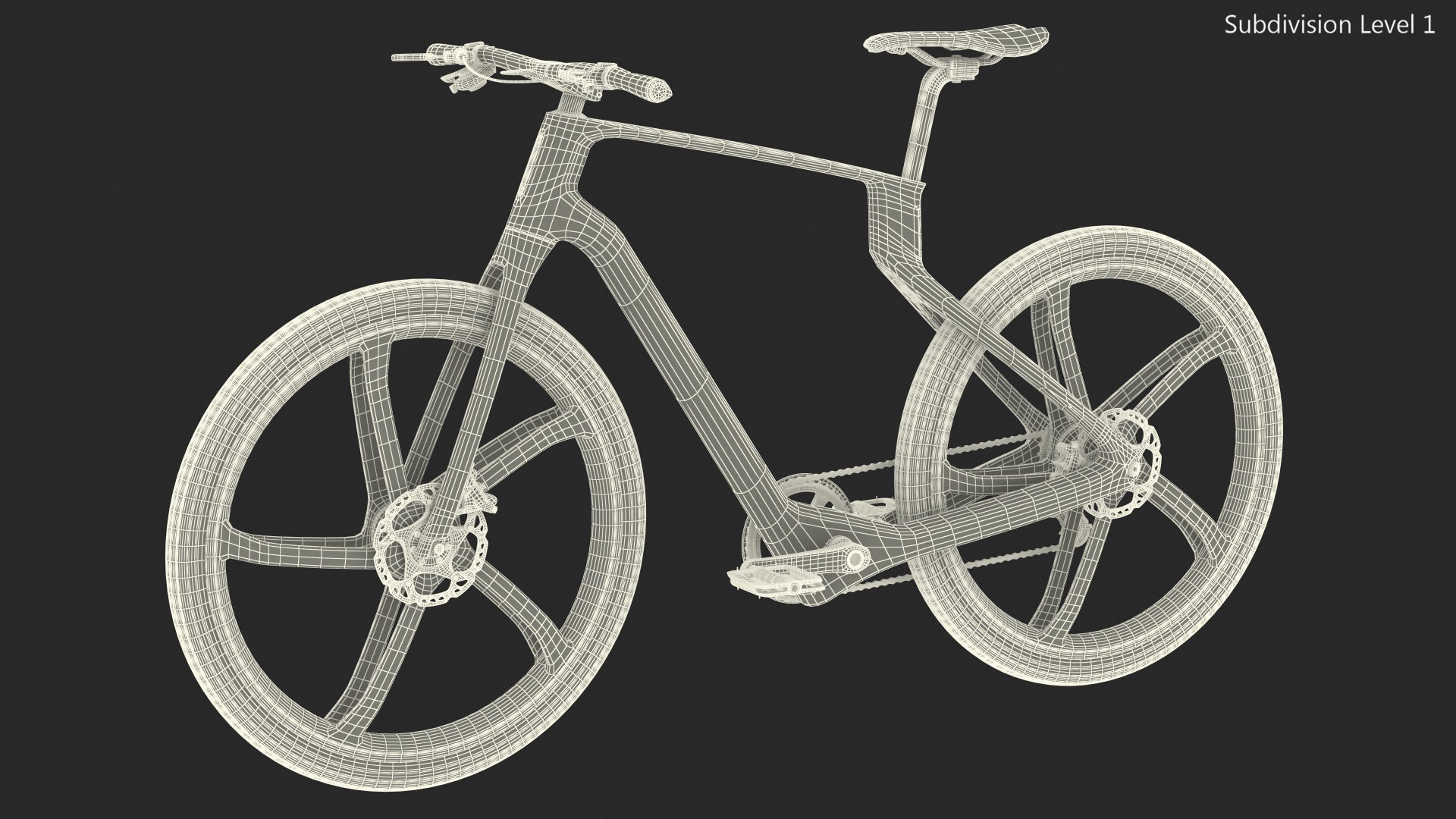 3D Carbon Electric Road Bicycle model