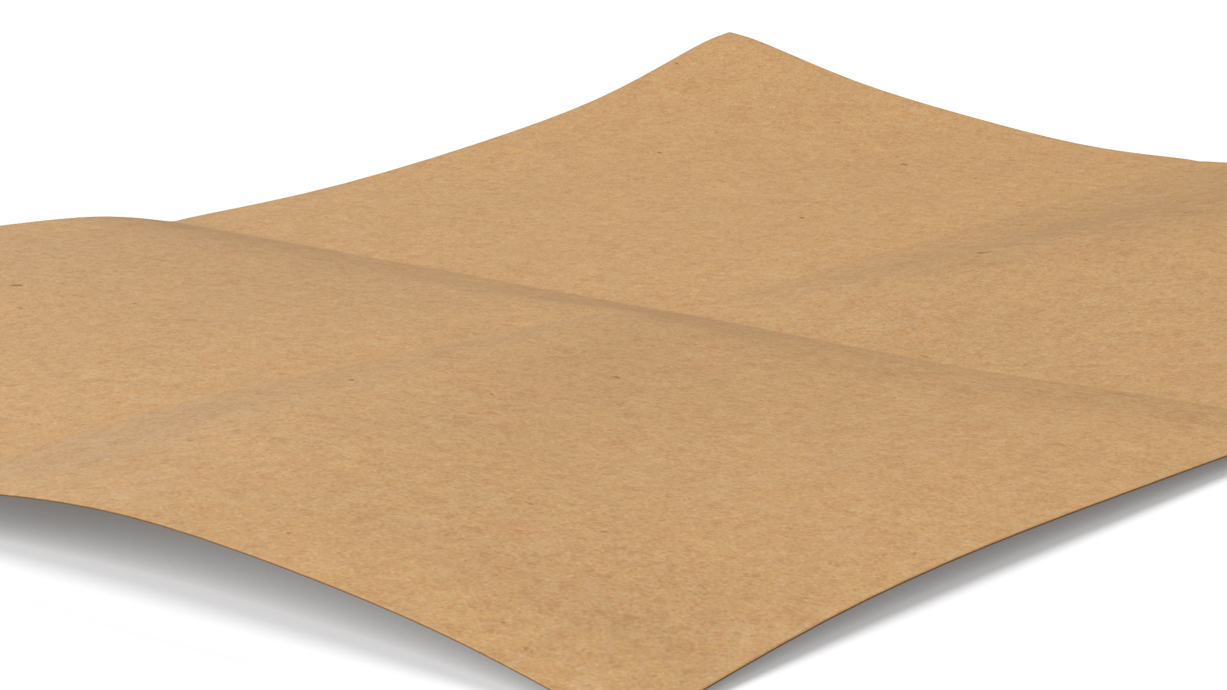 Kraft Paper Sheet Folded in Four 3D