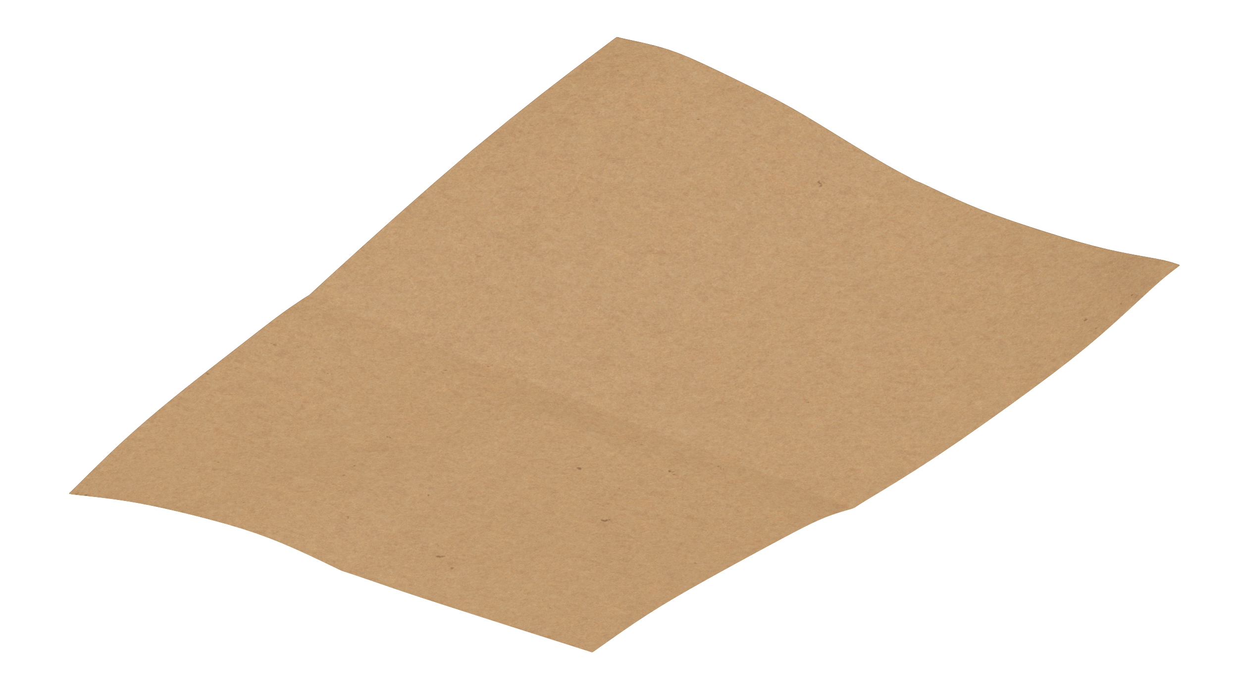 Kraft Paper Sheet Folded in Four 3D