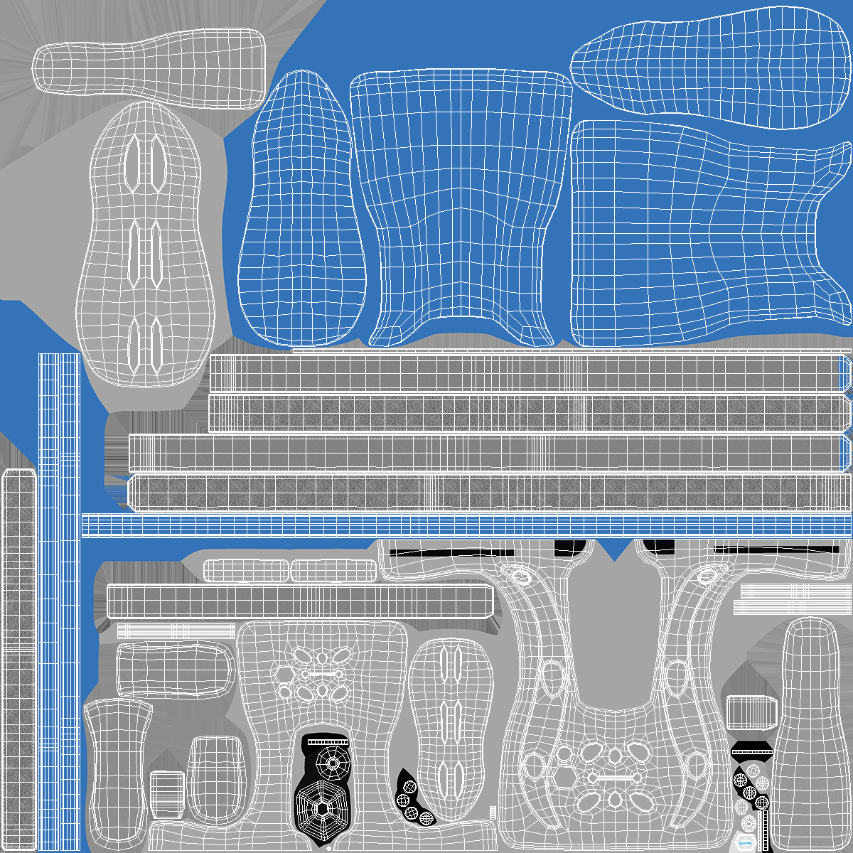 3D Feet Orthotics Darco with Off-Loading Shoes for 3D Print