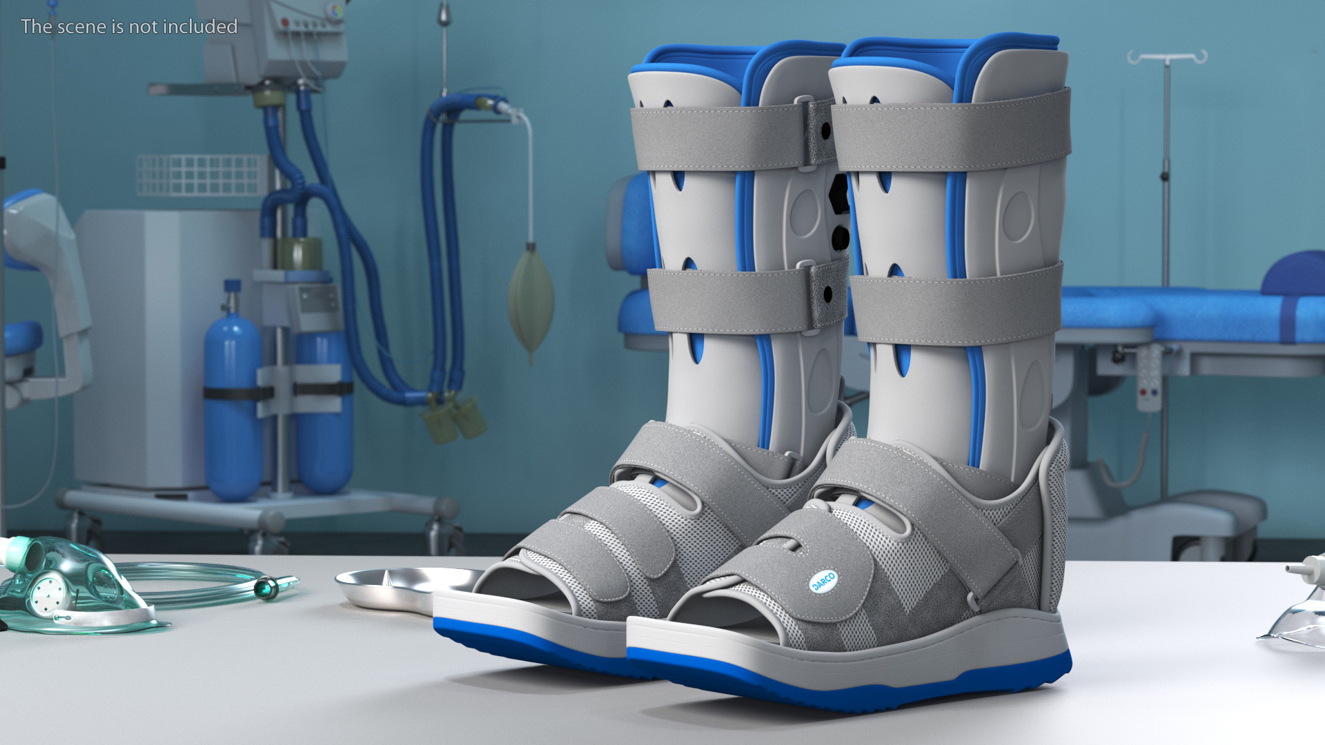 3D Feet Orthotics Darco with Off-Loading Shoes for 3D Print