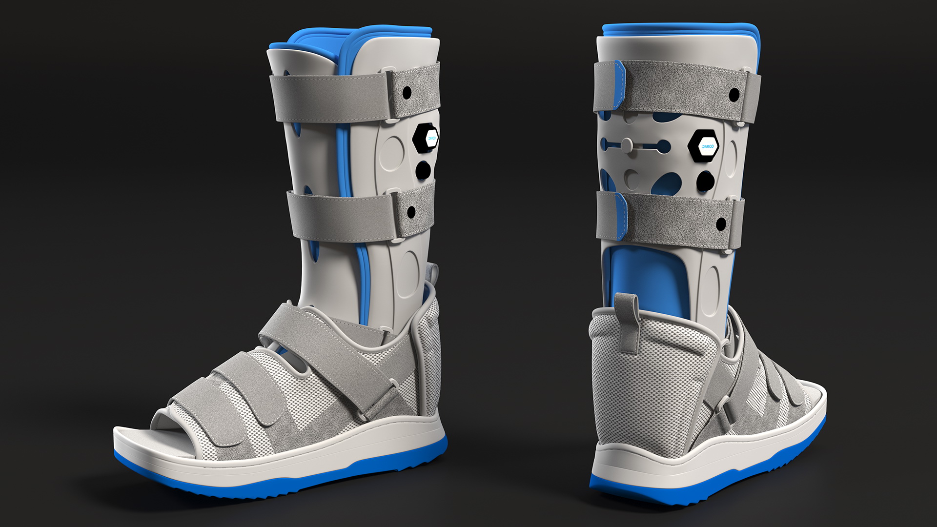 3D Feet Orthotics Darco with Off-Loading Shoes for 3D Print