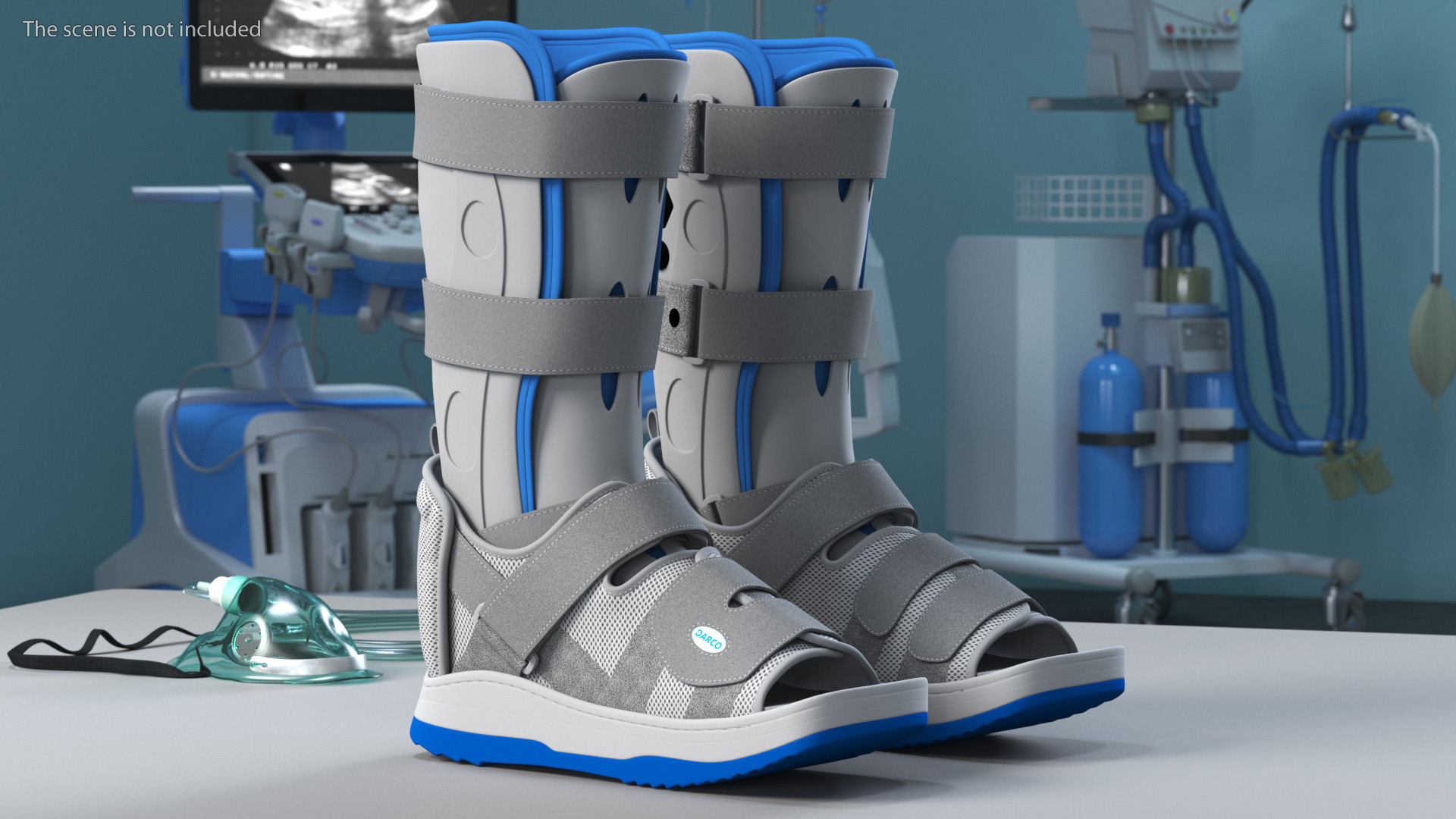 3D Feet Orthotics Darco with Off-Loading Shoes for 3D Print