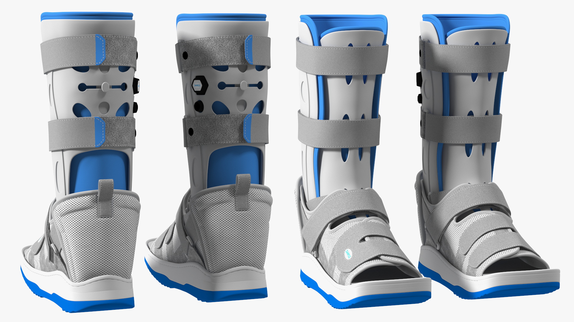 3D Feet Orthotics Darco with Off-Loading Shoes for 3D Print