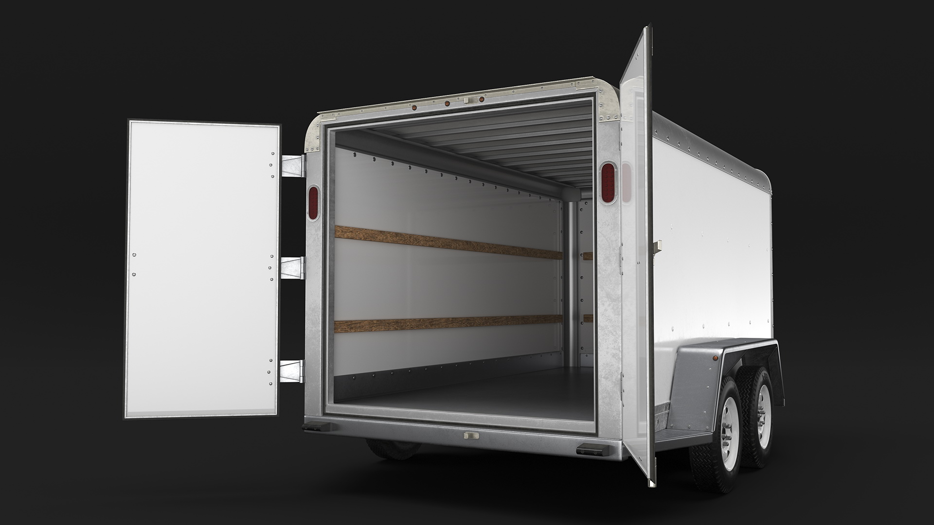 3D 6x12 Cargo Trailer model