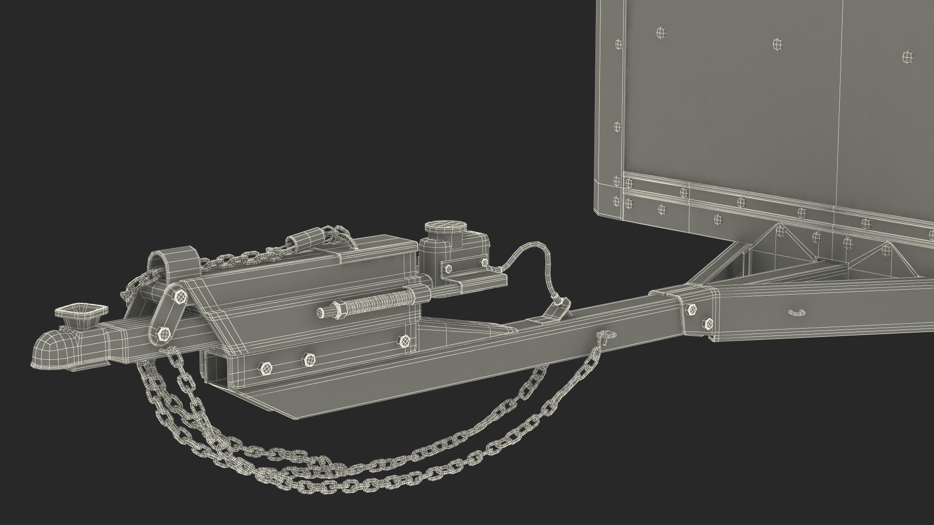 3D 6x12 Cargo Trailer model