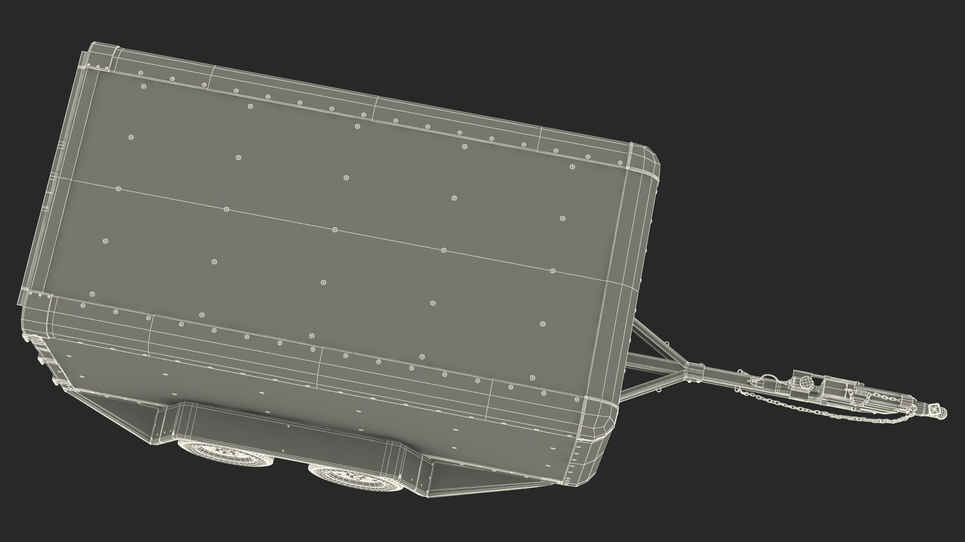 3D 6x12 Cargo Trailer model