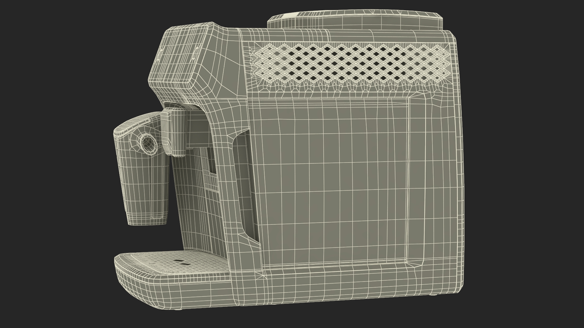 3D Automatic Espresso Machine Grey