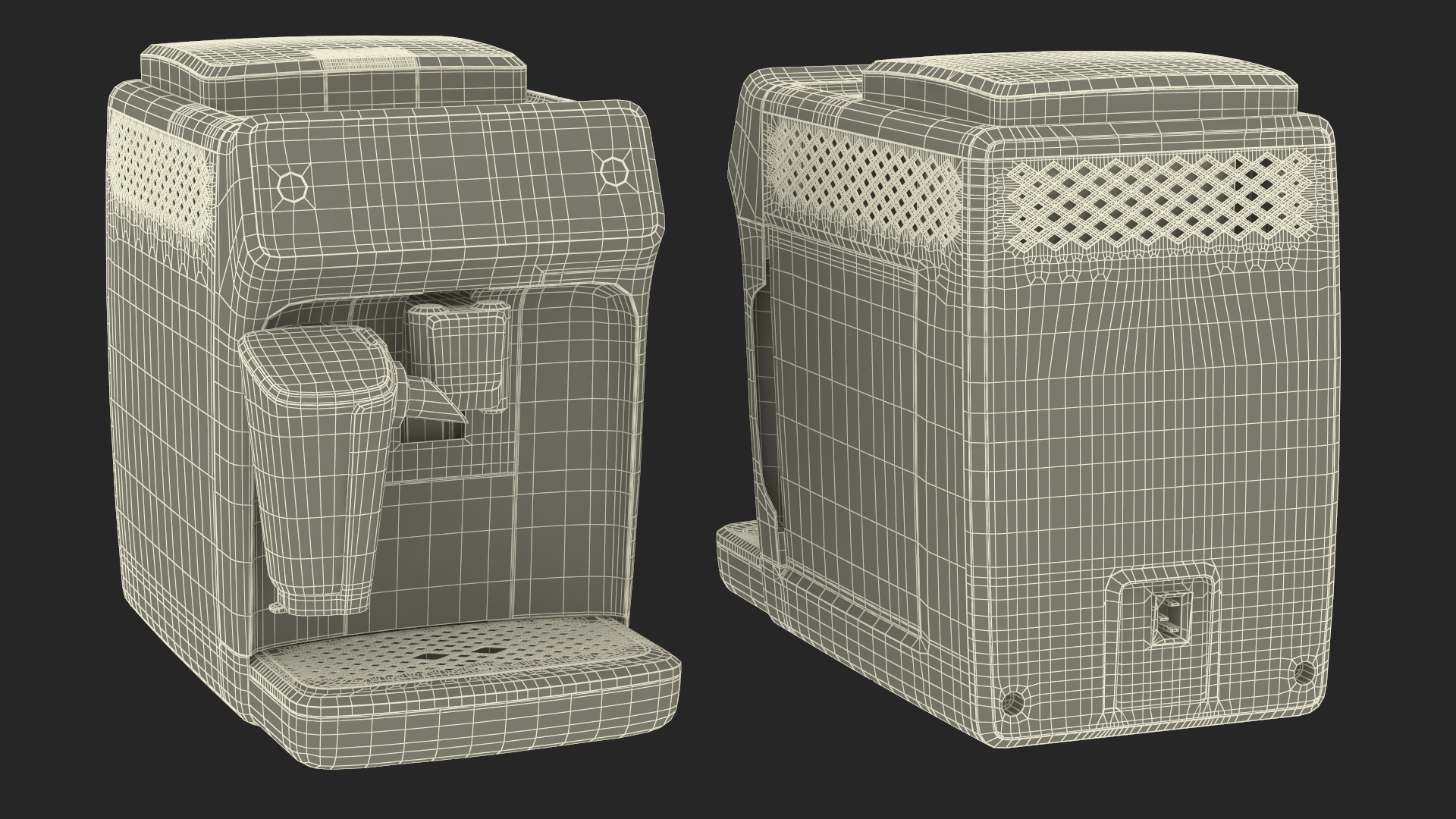 3D Automatic Espresso Machine Grey