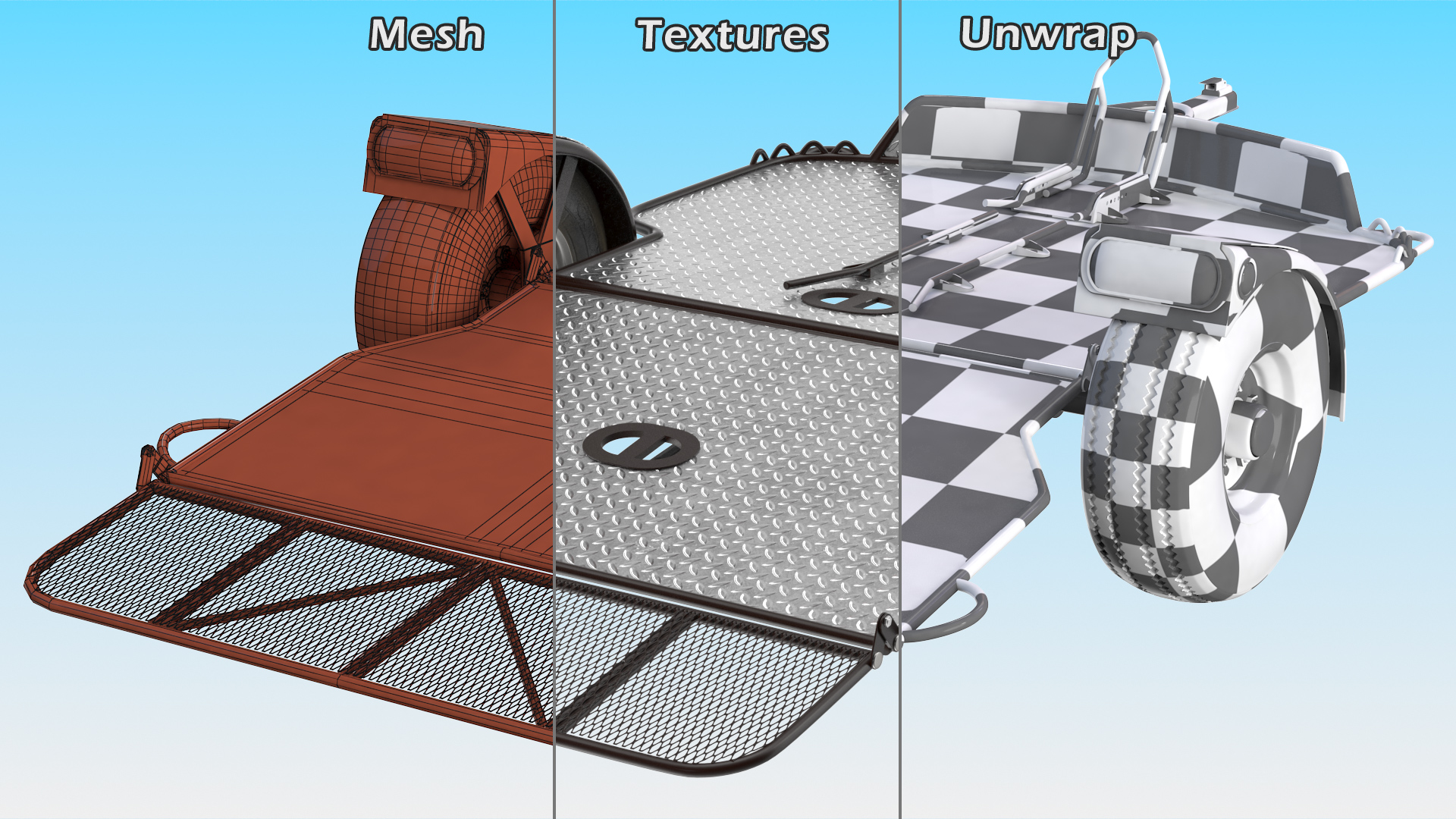 ATV Trailer Empty 3D
