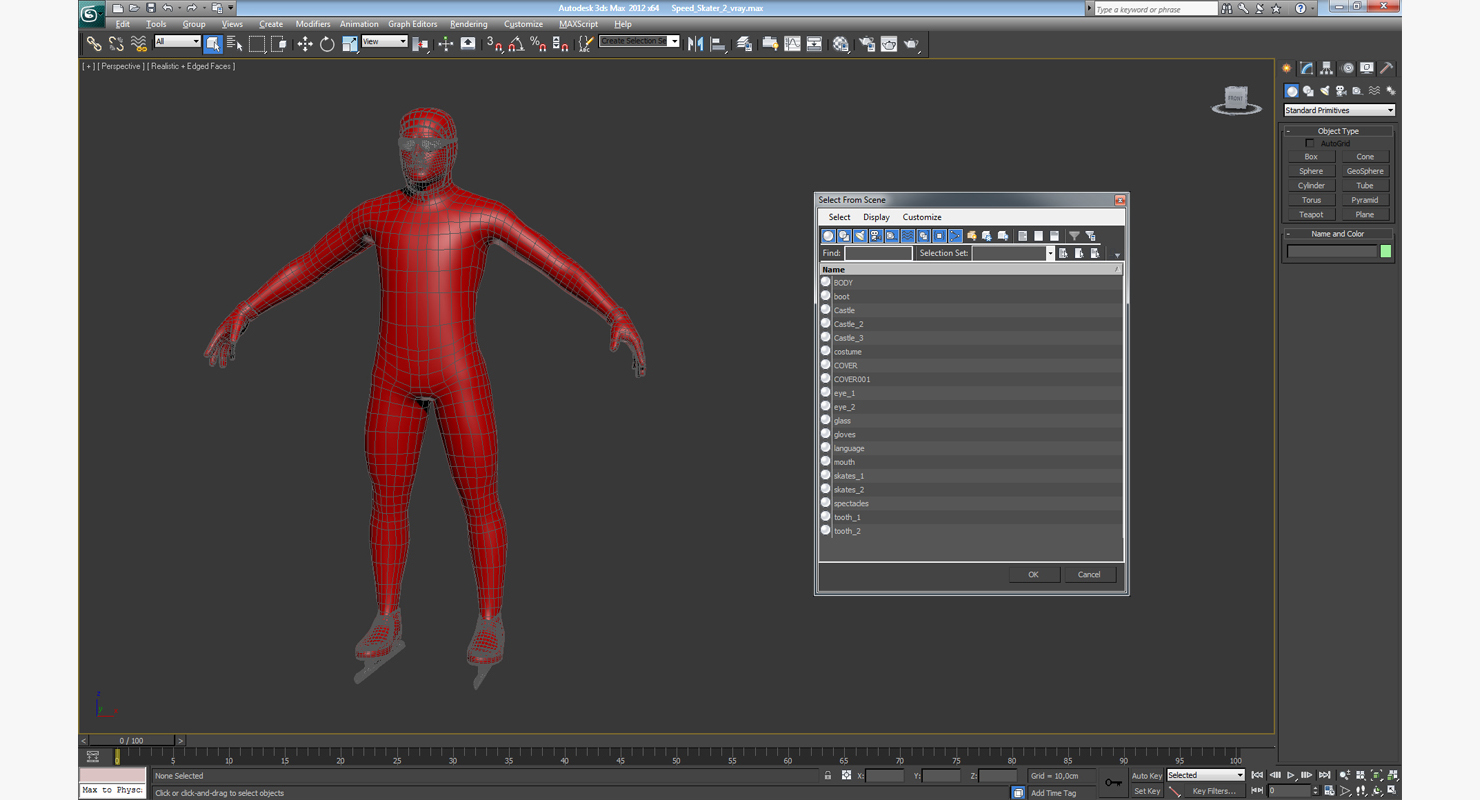 Speed Skater 2 3D model
