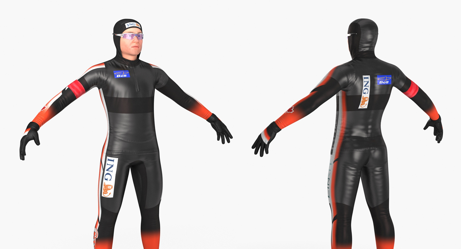 Speed Skater 2 3D model