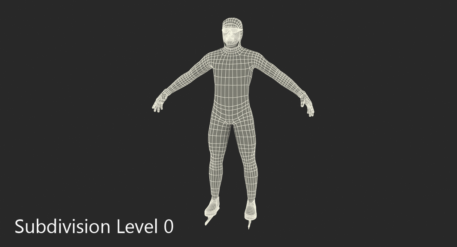 Speed Skater 2 3D model
