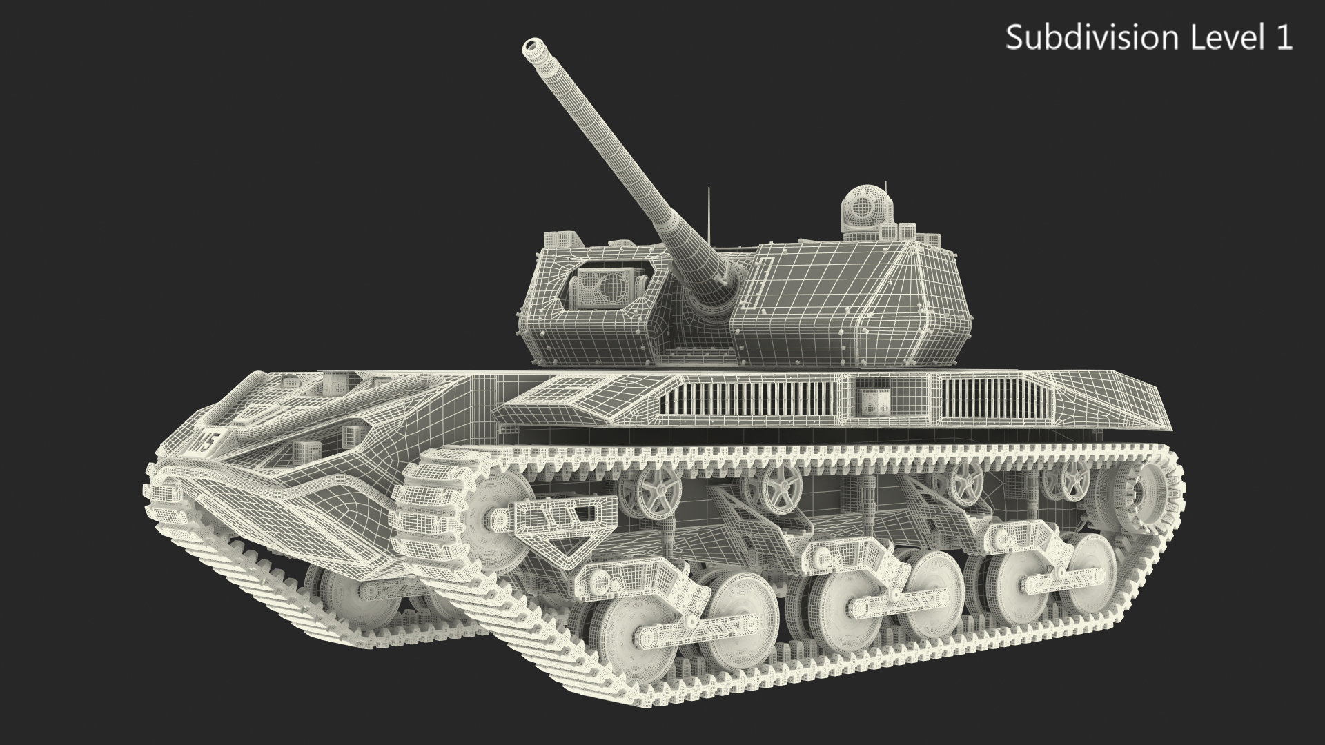 3D model Ripsaw M5 Electric Tank Rigged