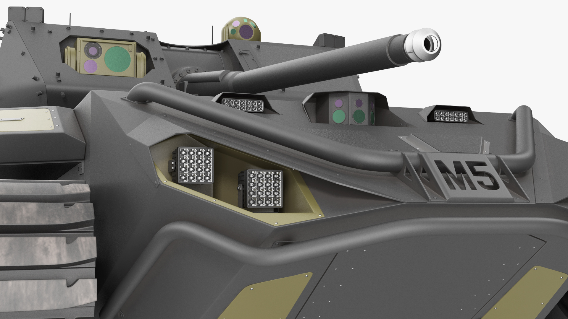 3D model Ripsaw M5 Electric Tank Rigged