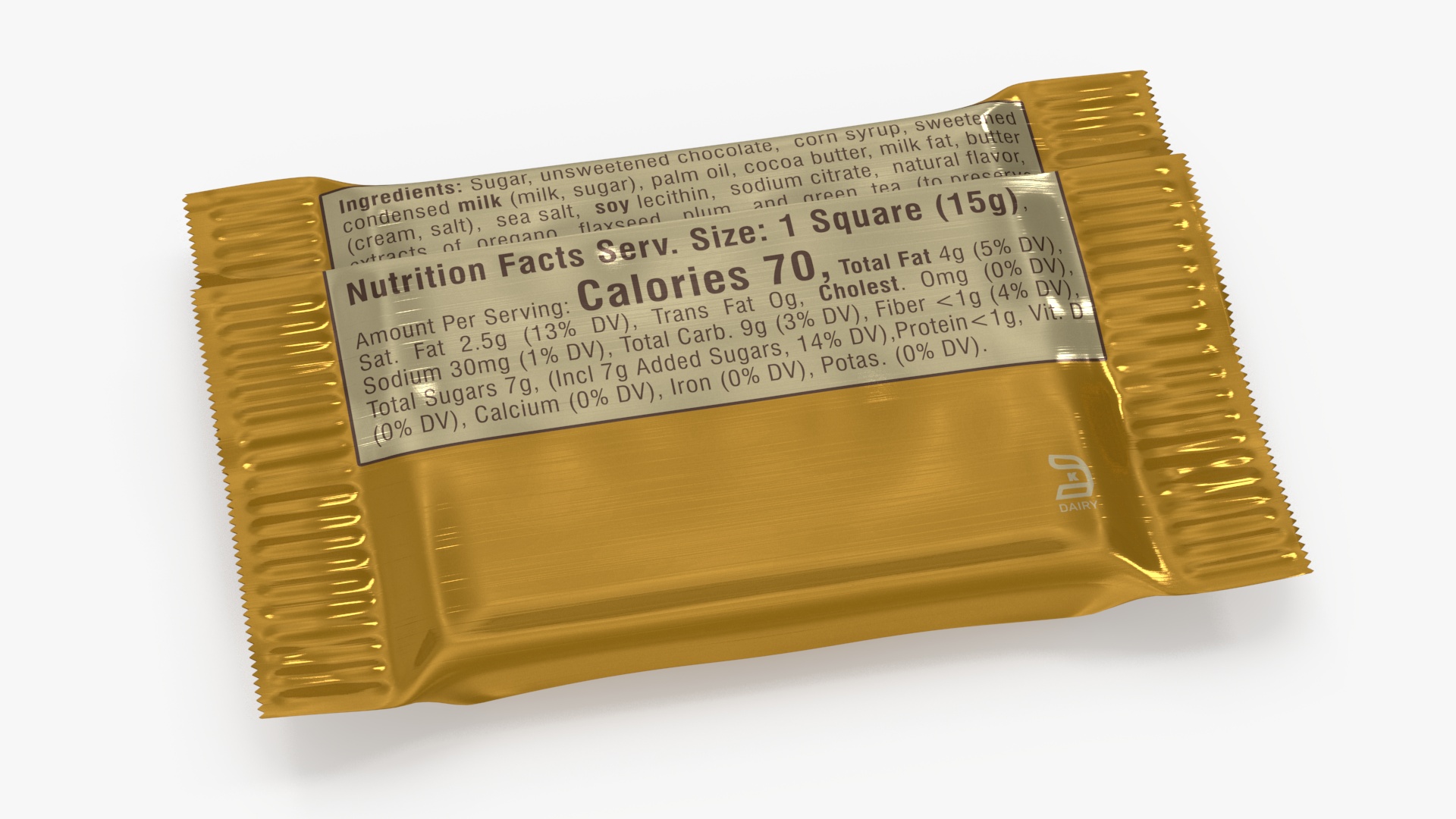 Ghirardelli Milk Chocolate Caramel 3D model