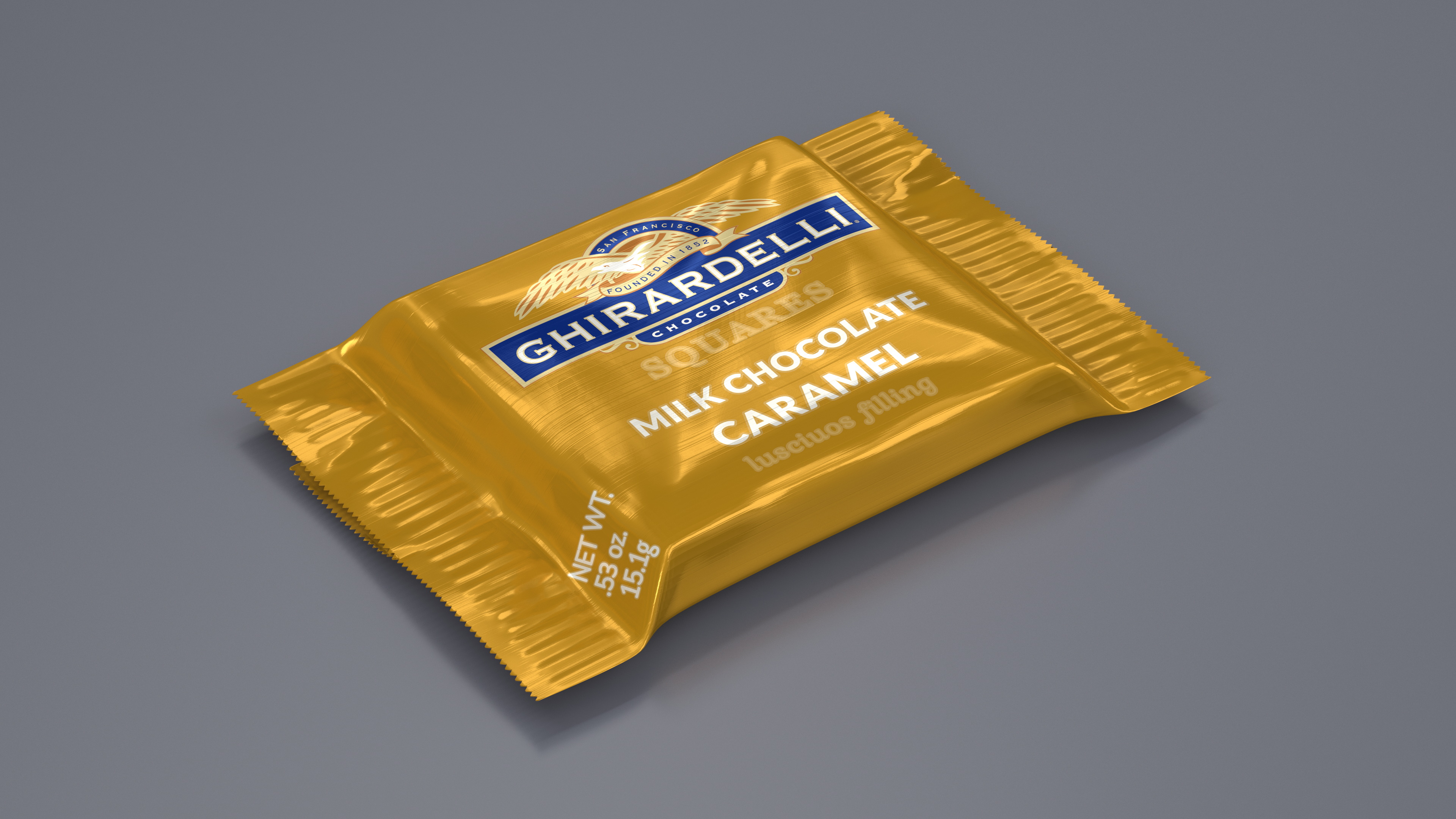 Ghirardelli Milk Chocolate Caramel 3D model