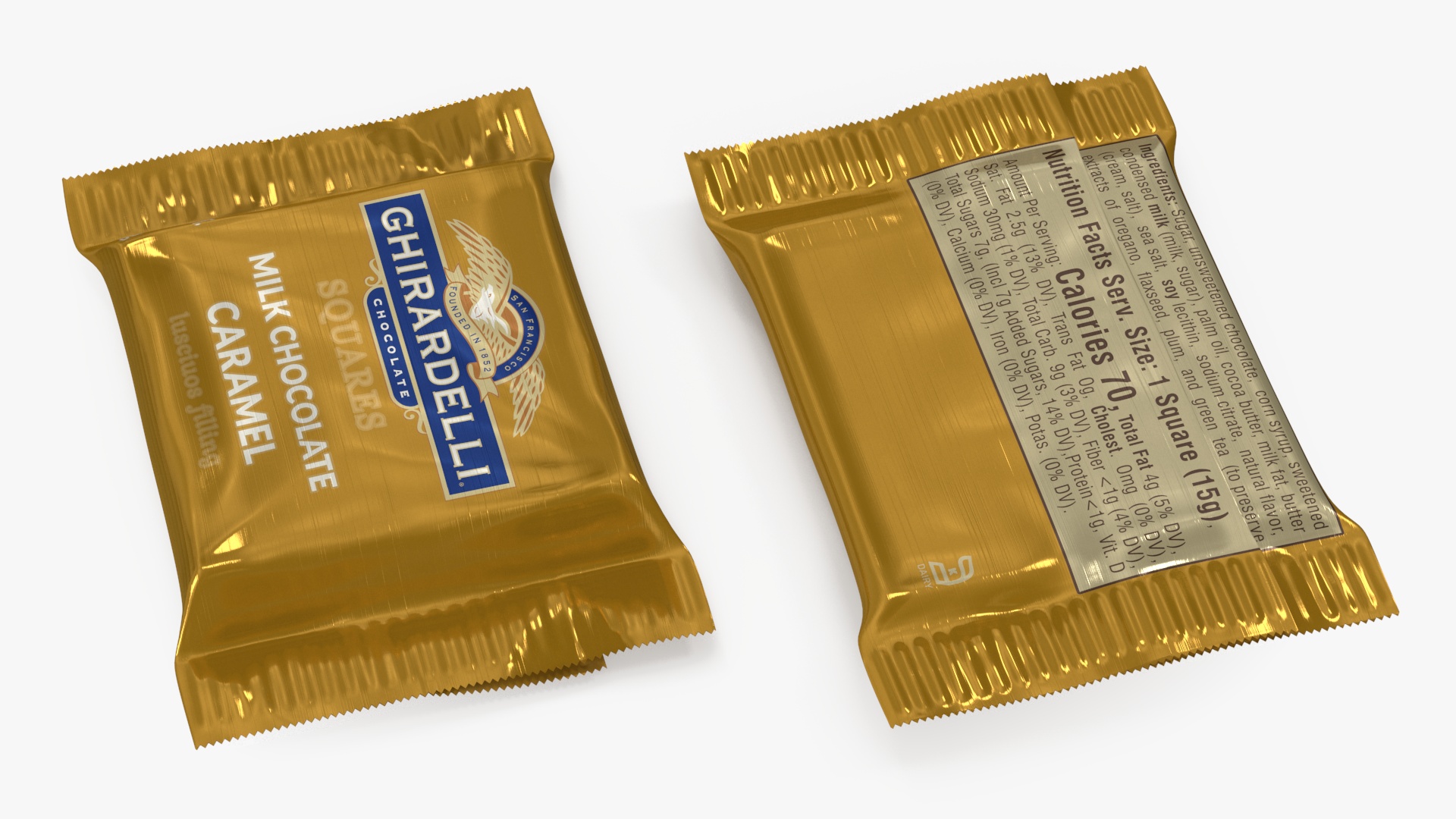 Ghirardelli Milk Chocolate Caramel 3D model