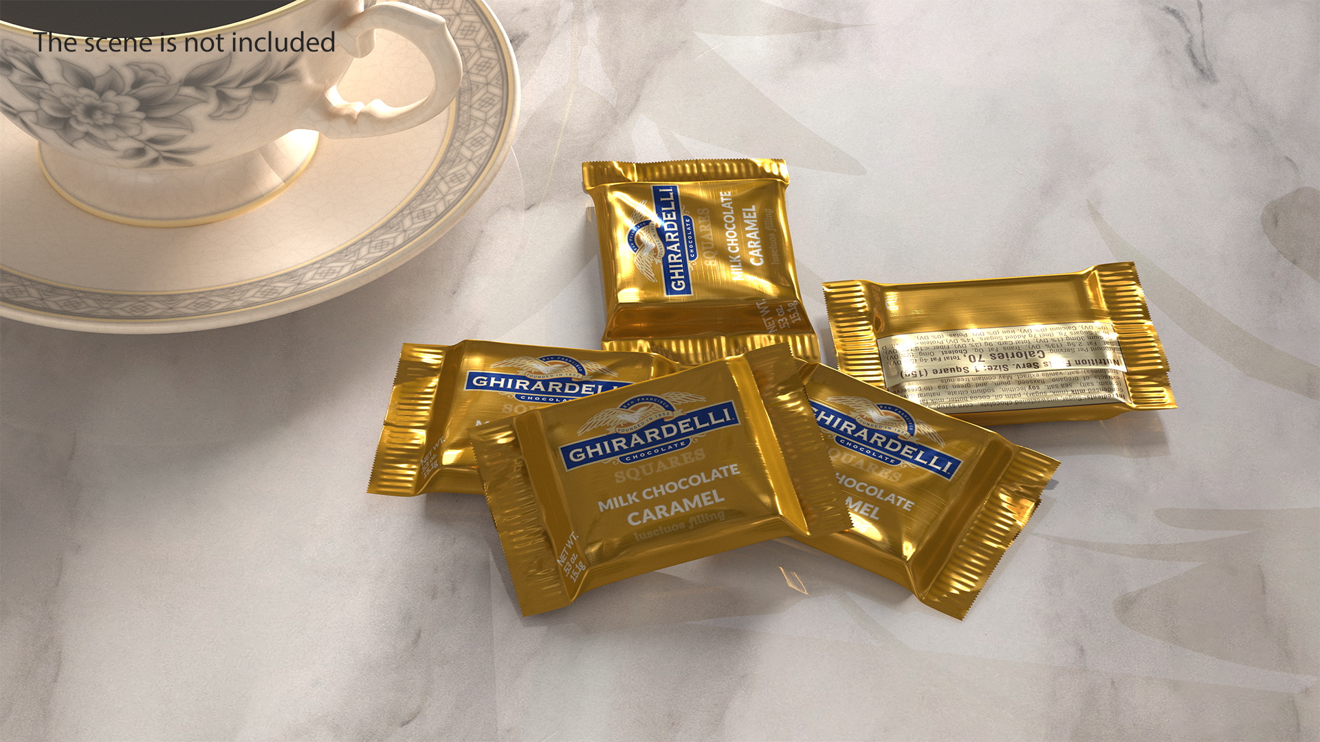 Ghirardelli Milk Chocolate Caramel 3D model