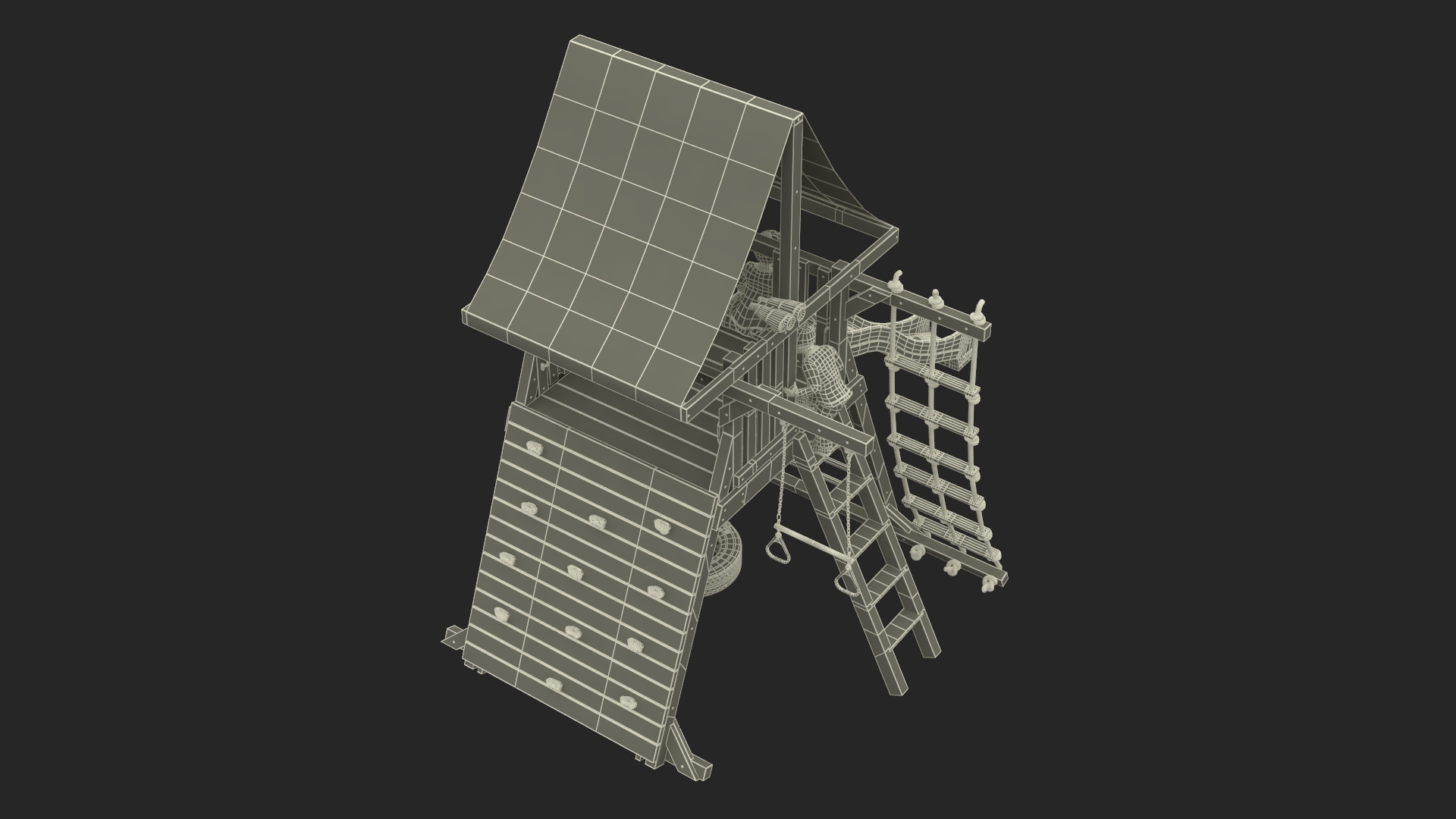 3D model Toddler Children on Slide