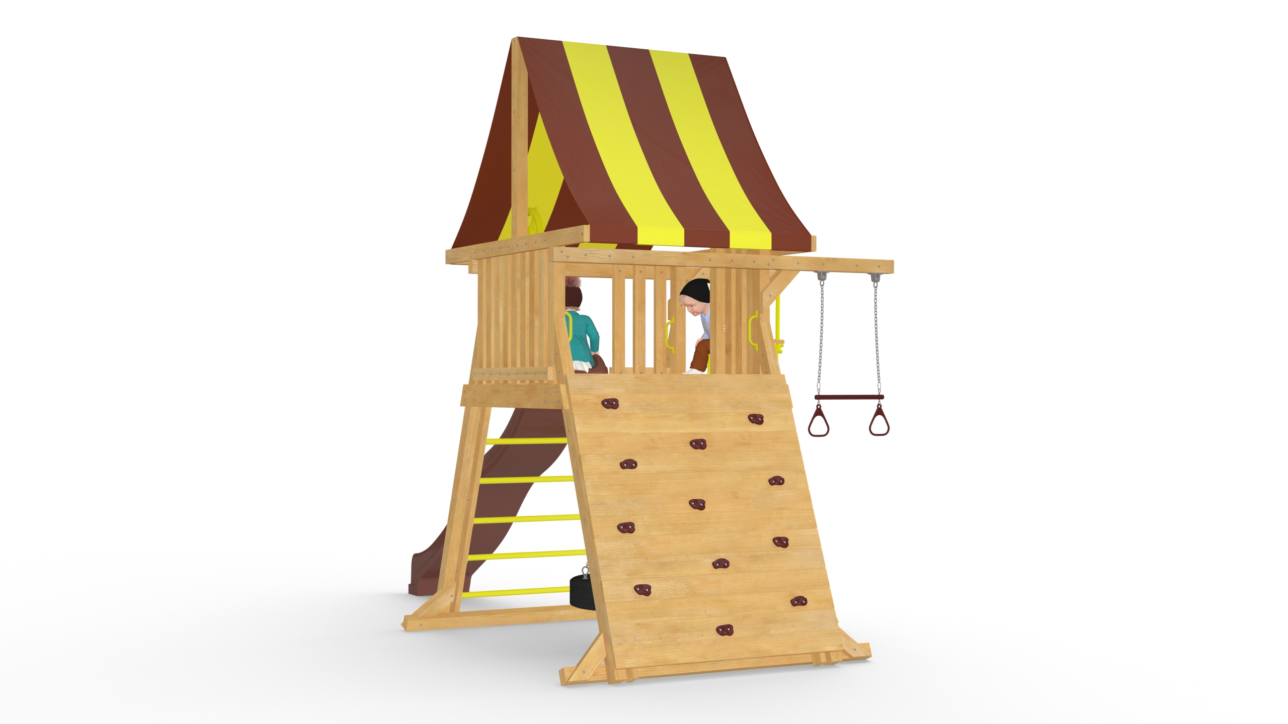 3D model Toddler Children on Slide