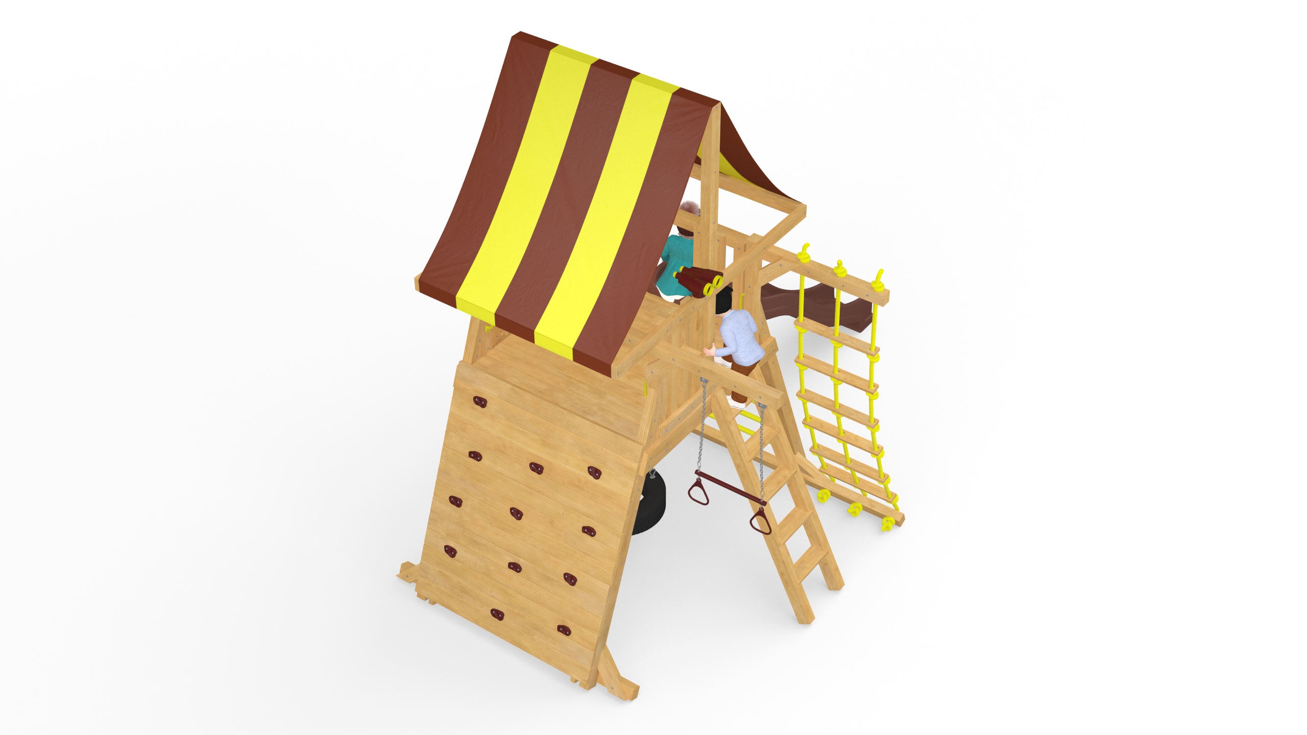 3D model Toddler Children on Slide
