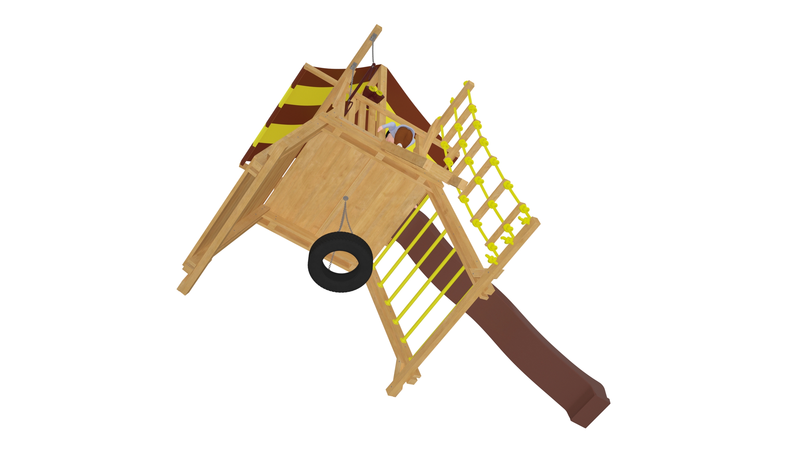 3D model Toddler Children on Slide