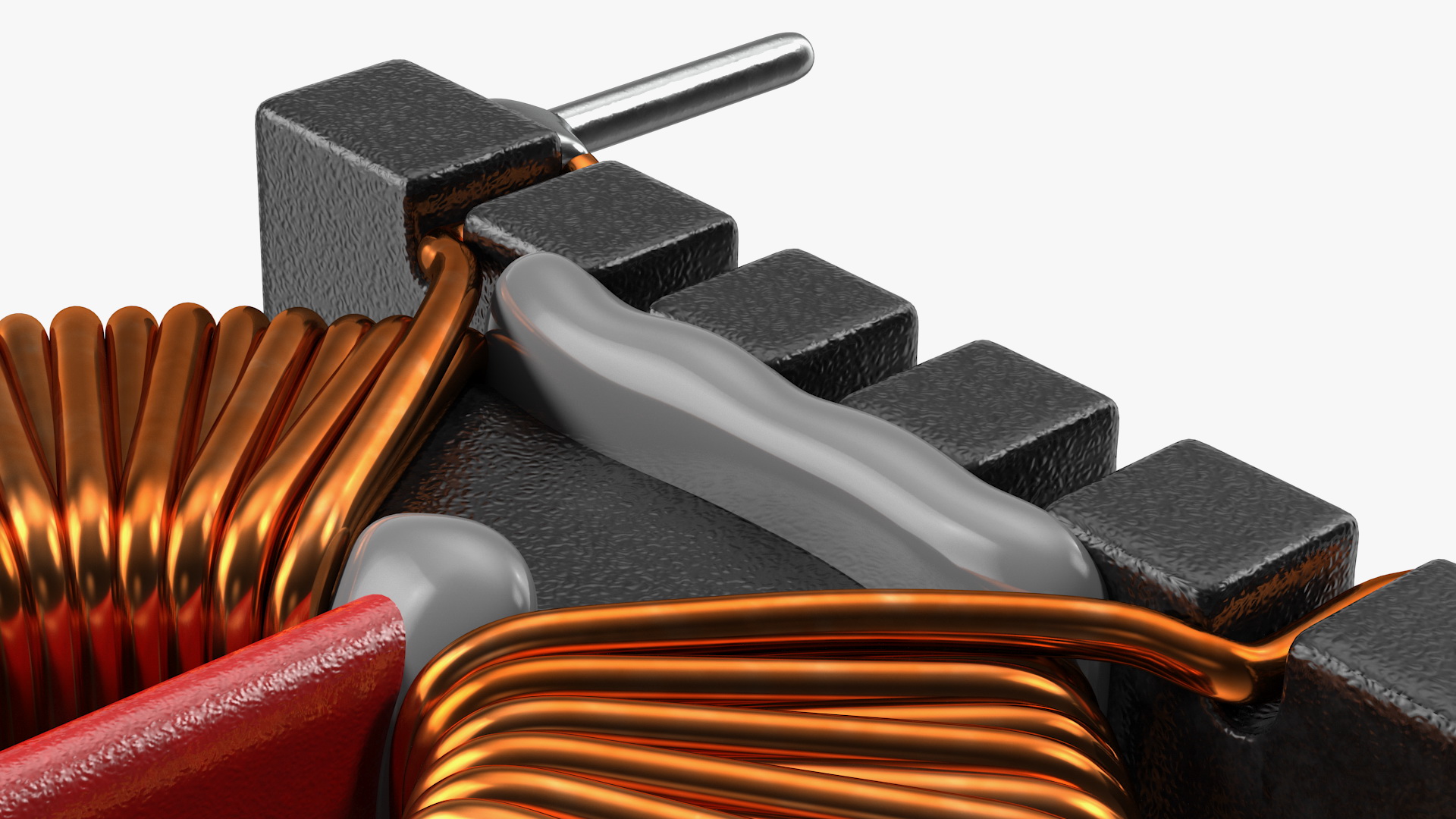 3D Common Mode Choke Filter Inductor model