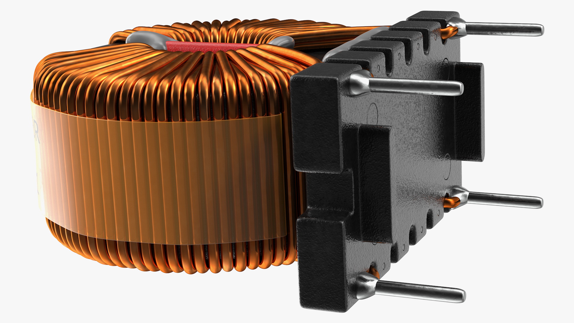 3D Common Mode Choke Filter Inductor model