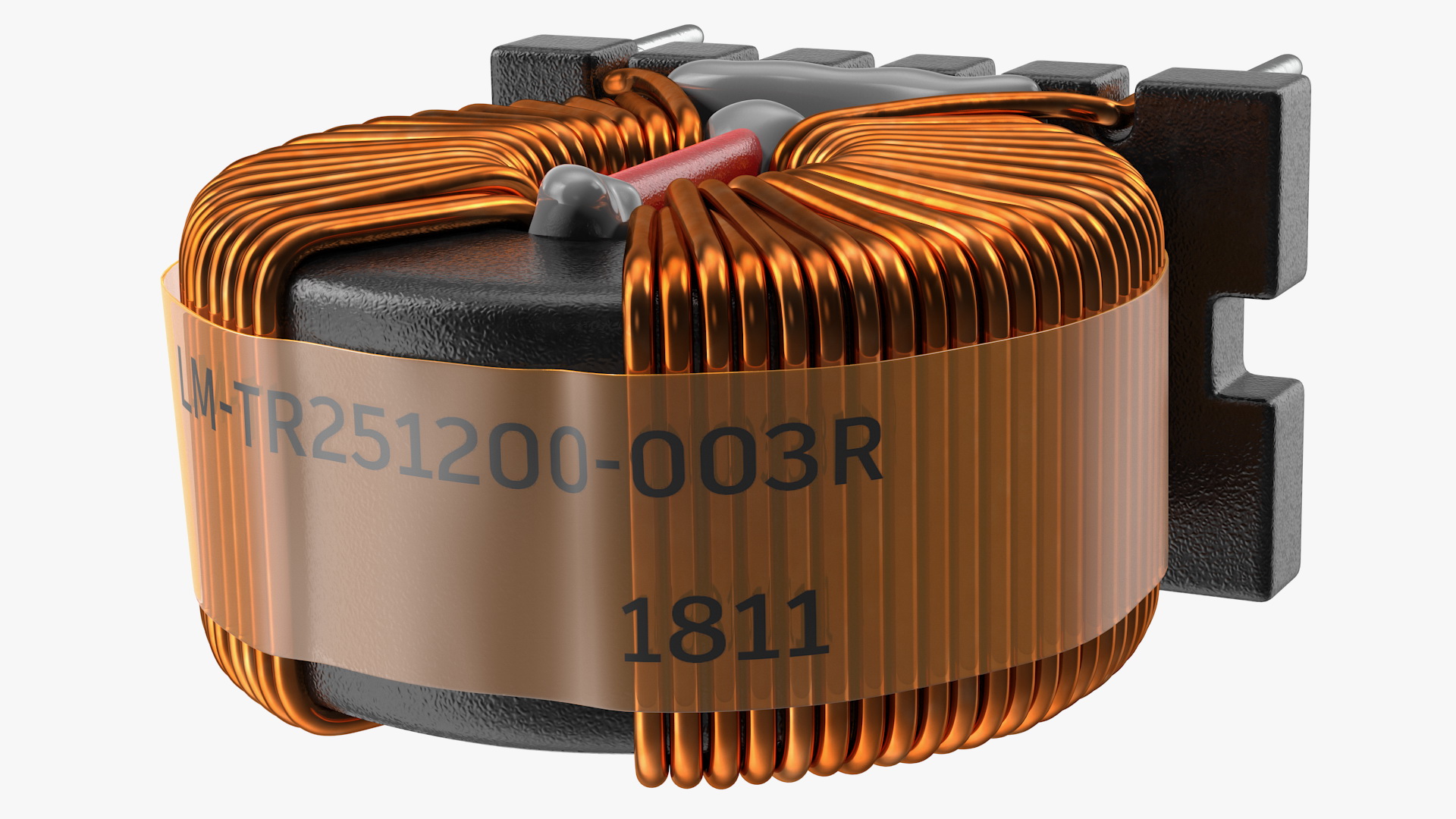 3D Common Mode Choke Filter Inductor model