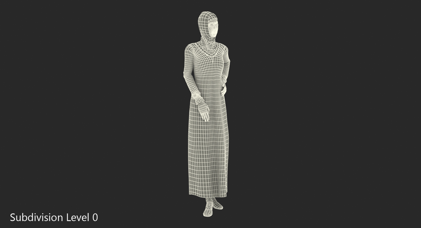 3D Arab Young Women Rigged model