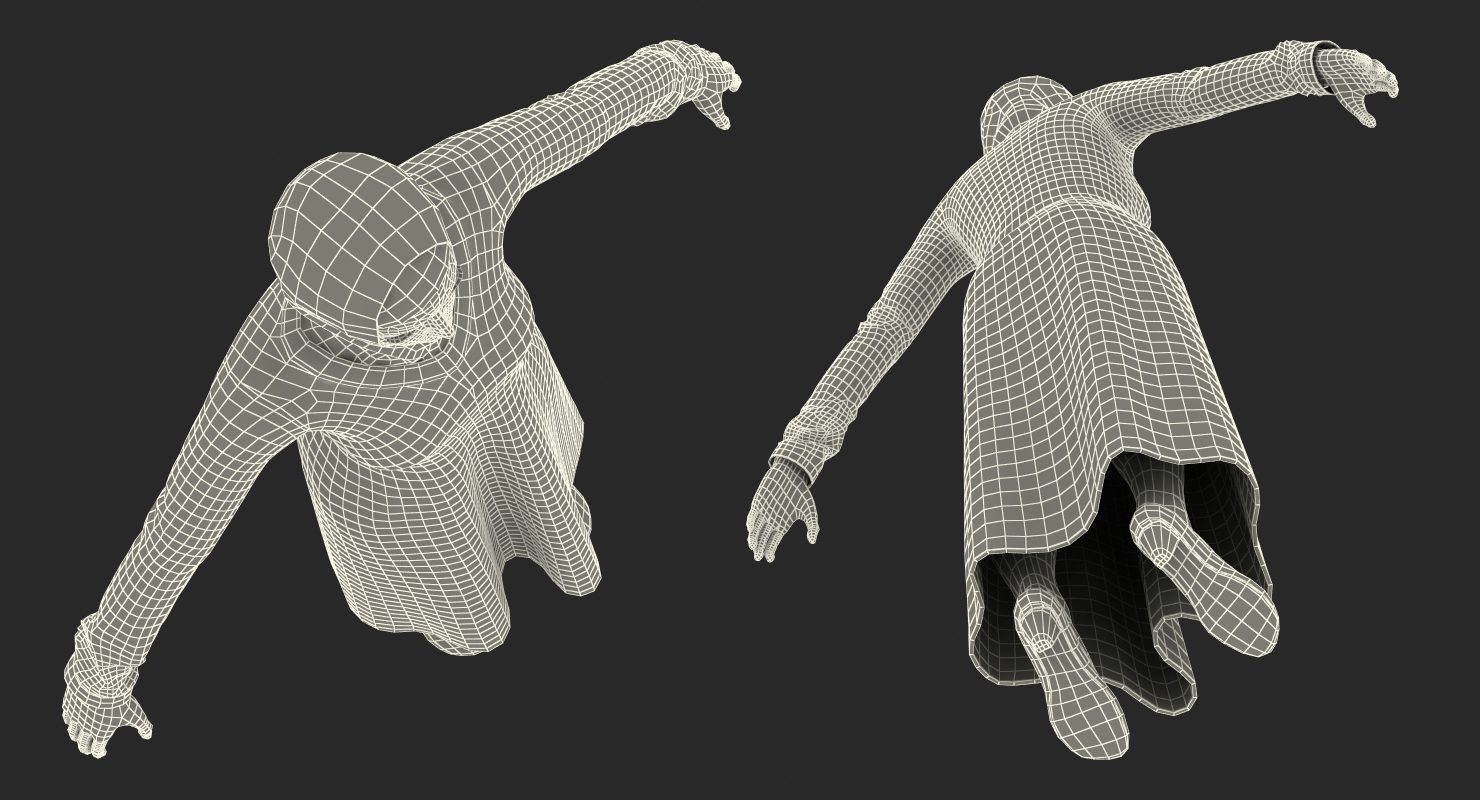 3D Arab Young Women Rigged model