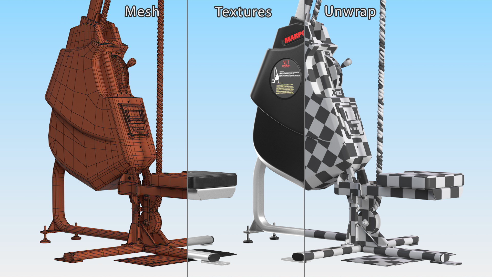 VLT Compact Rope Trainer 3D model