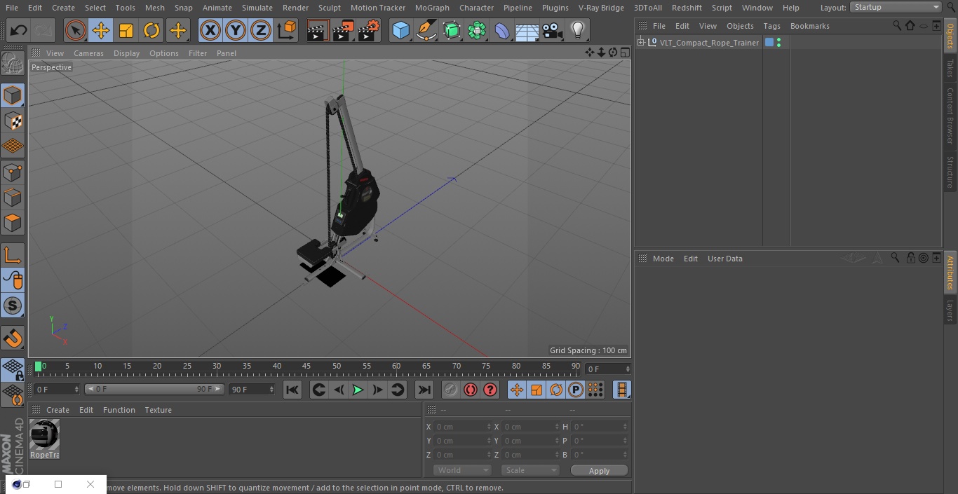VLT Compact Rope Trainer 3D model