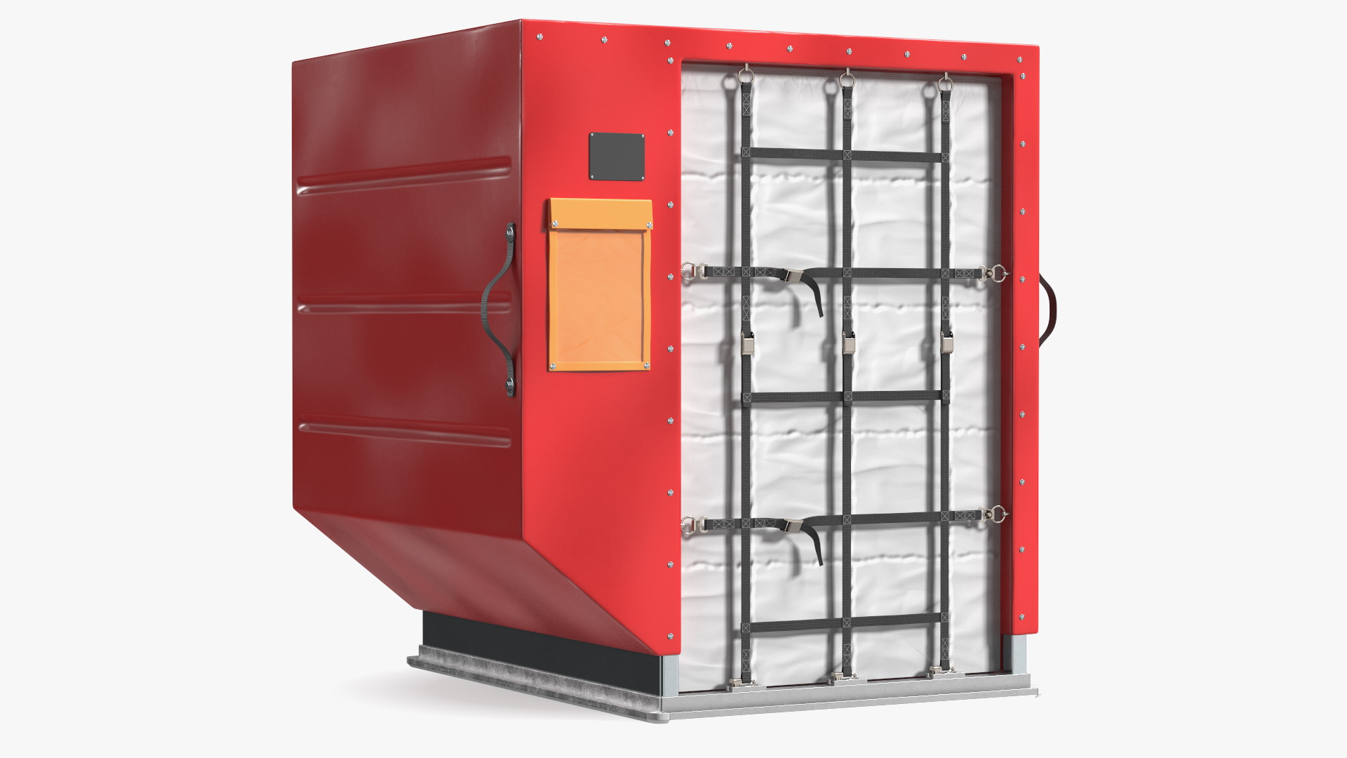 3D model Container for Aerial Cargo Red