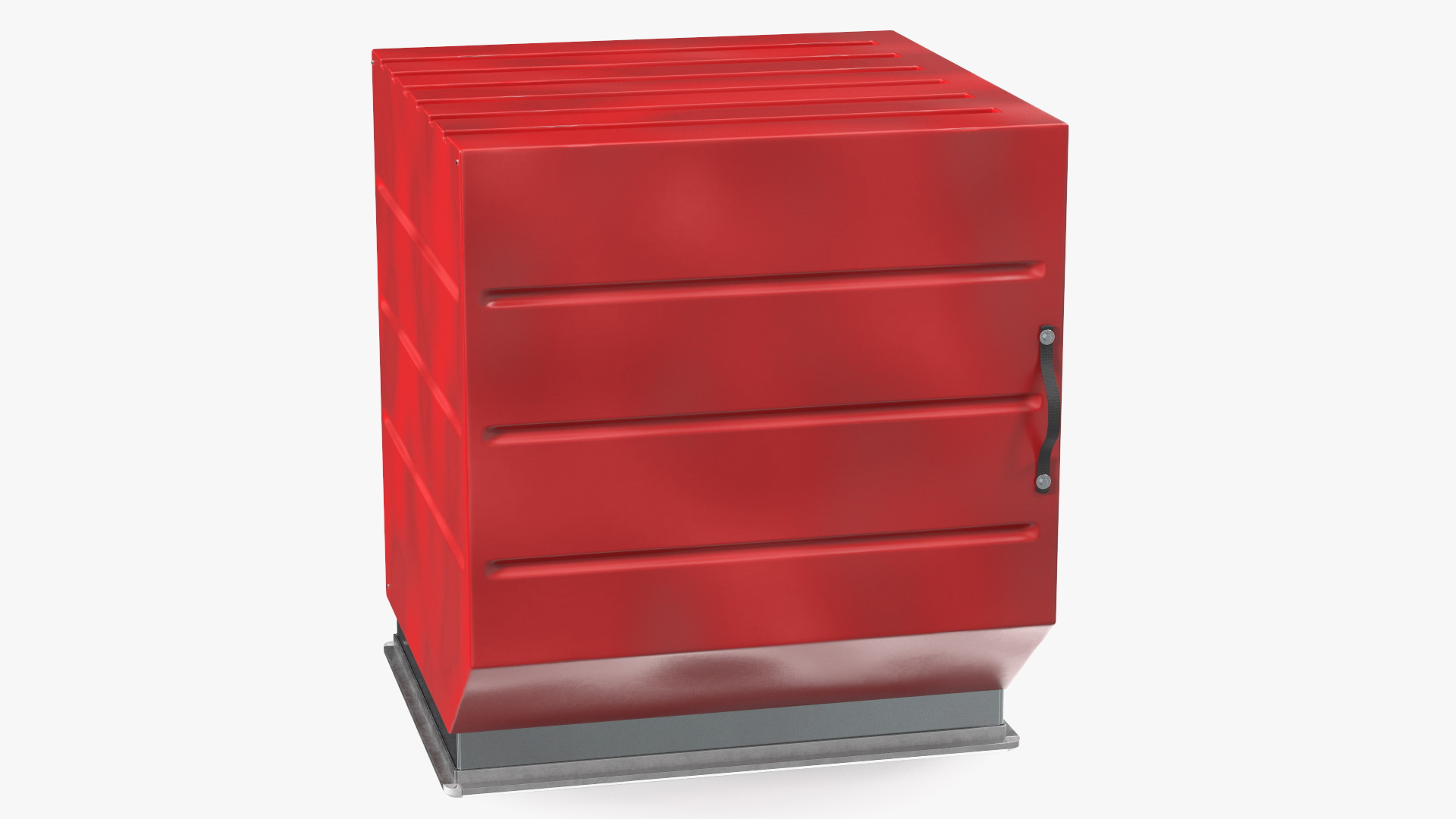 3D model Container for Aerial Cargo Red