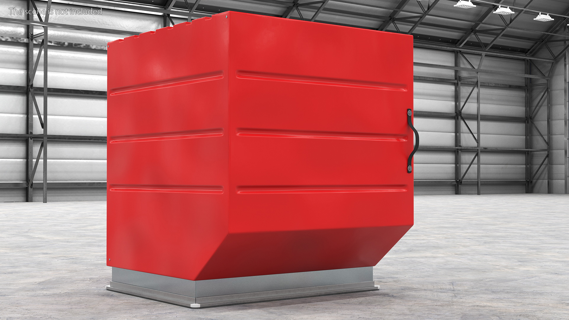 3D model Container for Aerial Cargo Red