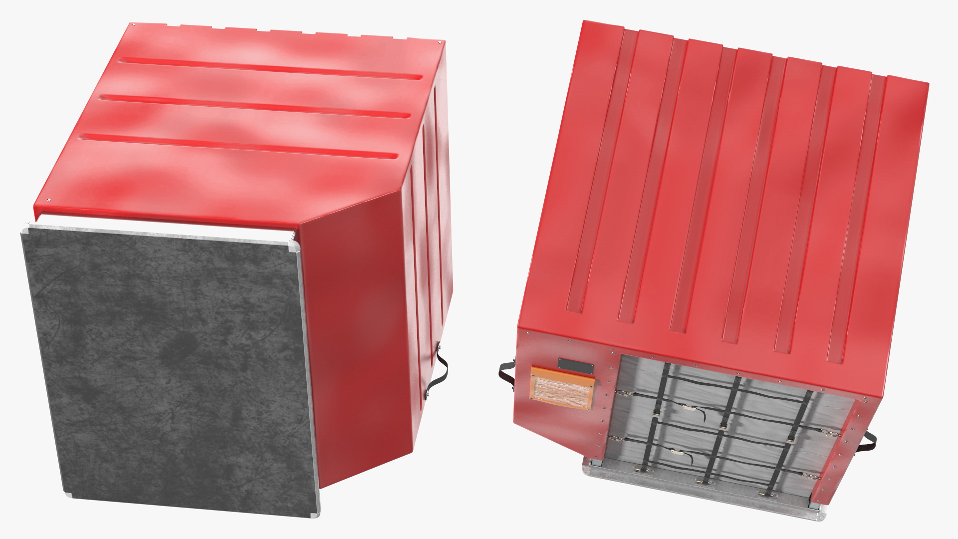 3D model Container for Aerial Cargo Red