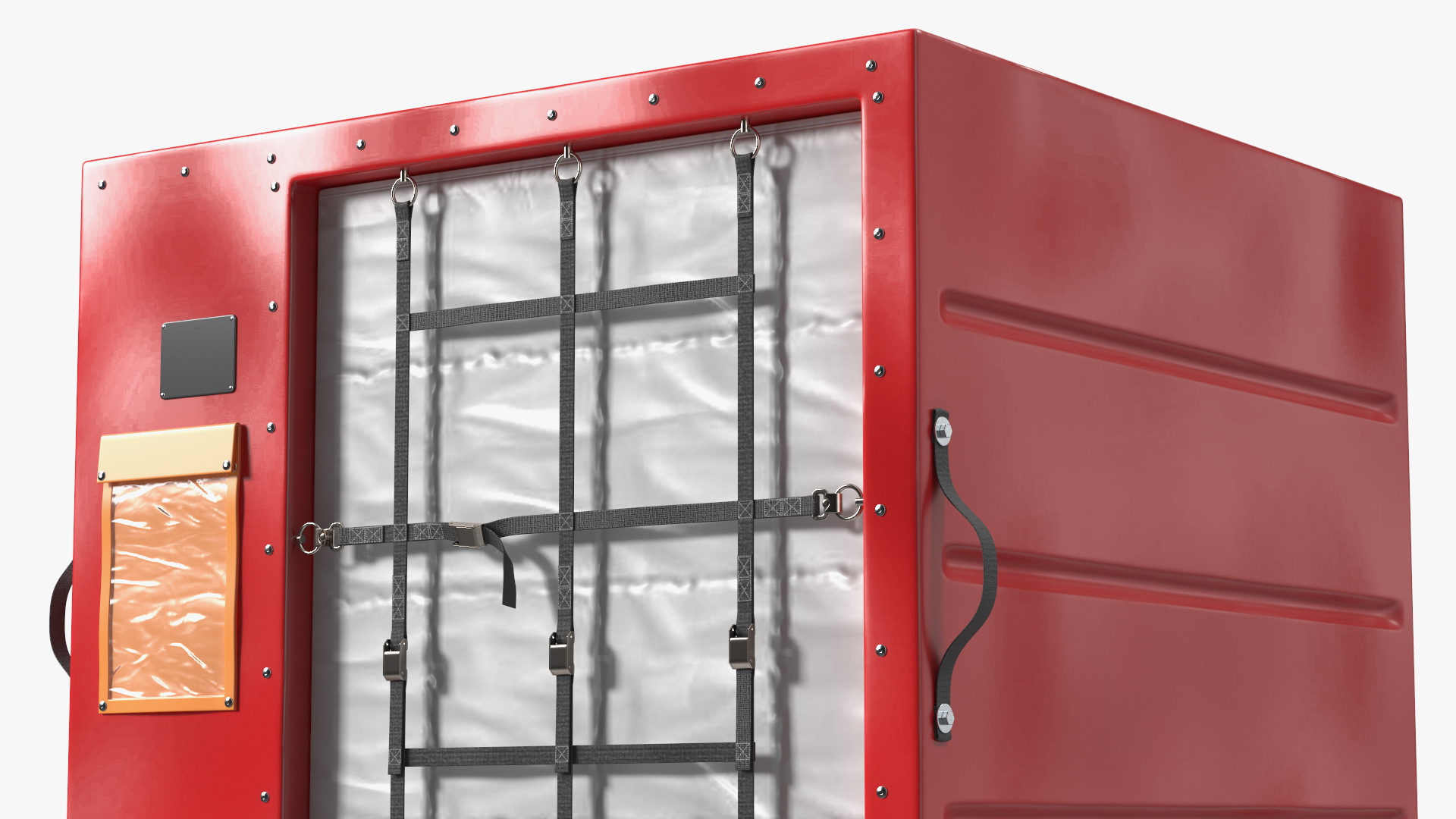 3D model Container for Aerial Cargo Red