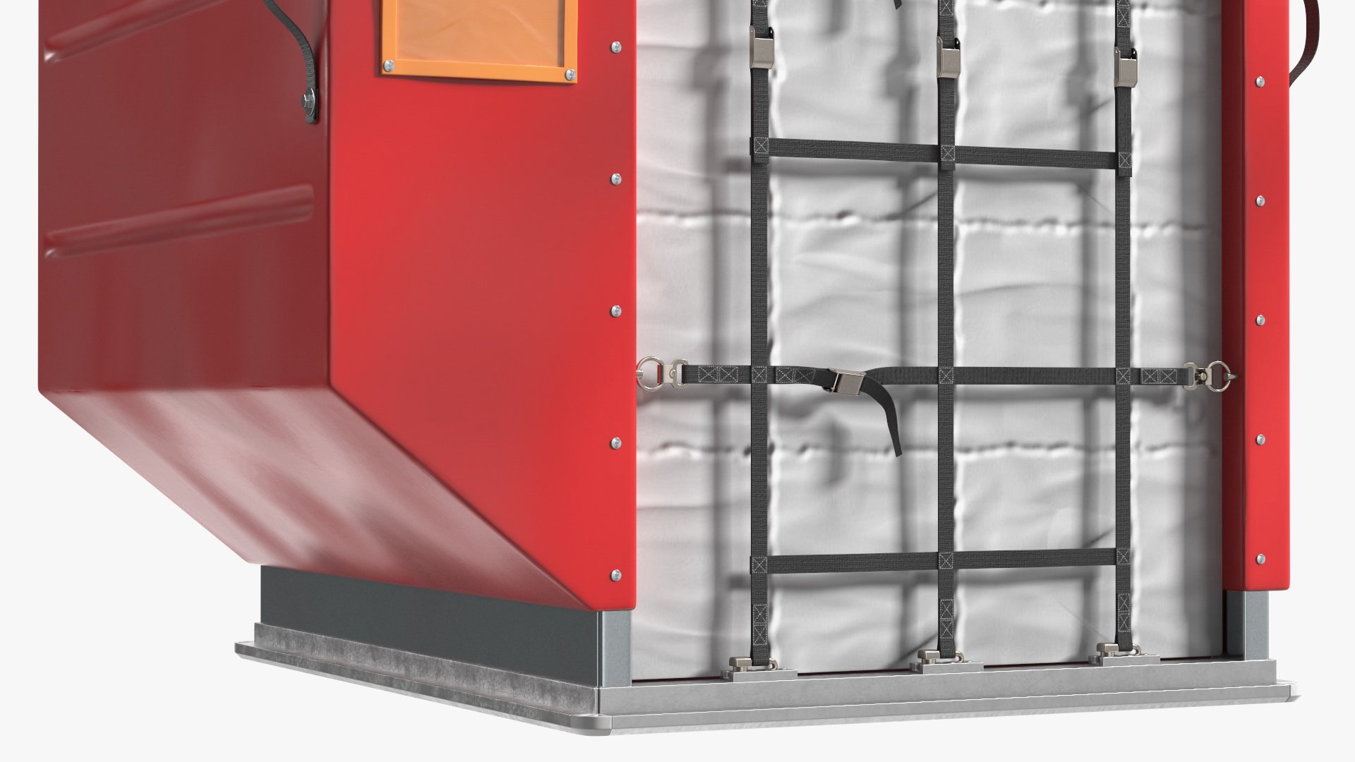 3D model Container for Aerial Cargo Red