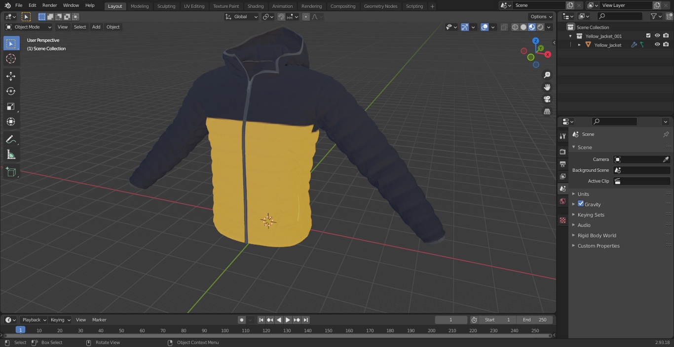 3D Yellow Jacket model