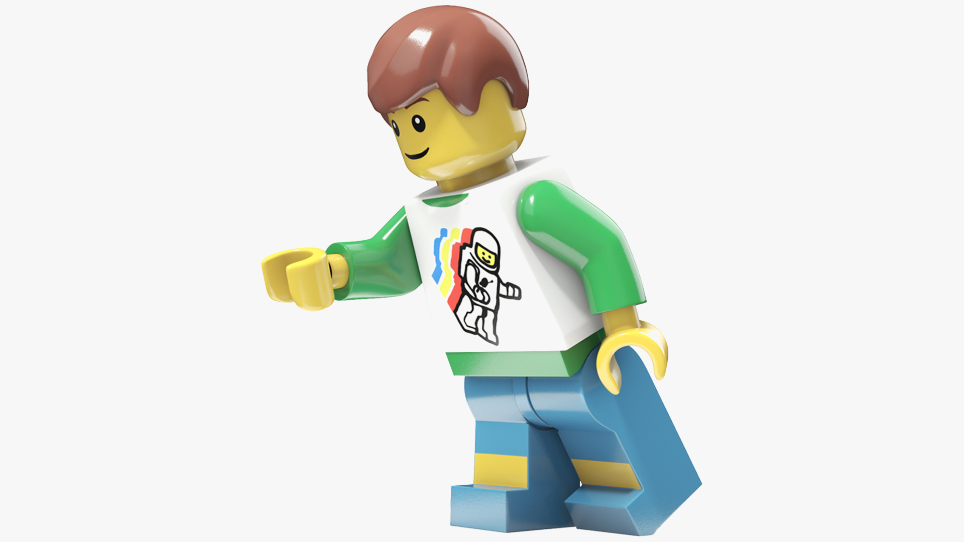 3D model Minifigure LEGO Teenager Rigged for Maya